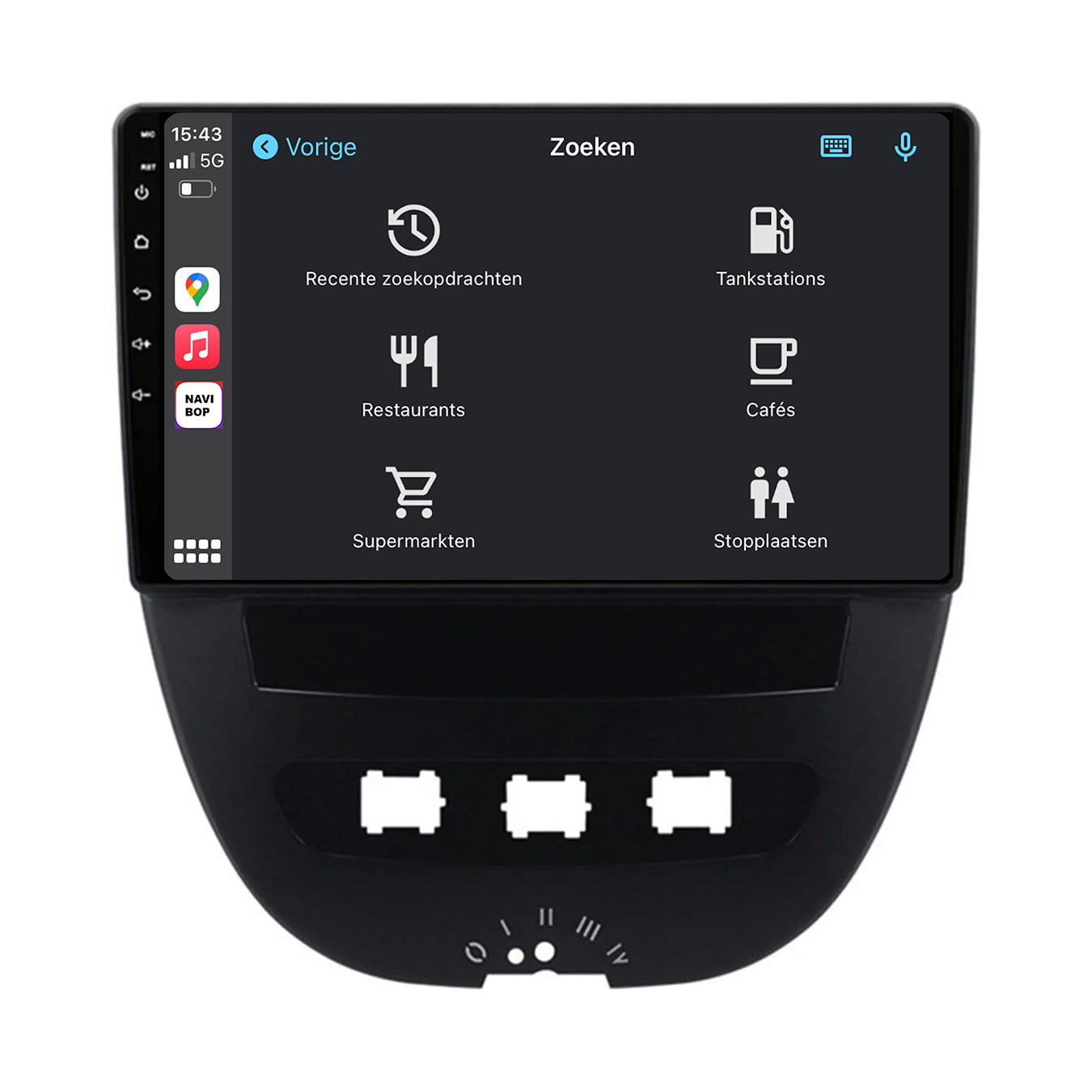 Peugeot 107 | Autoradio | 2005 t/m 2014 | Android 14 | Apple CarPlay & Android Auto