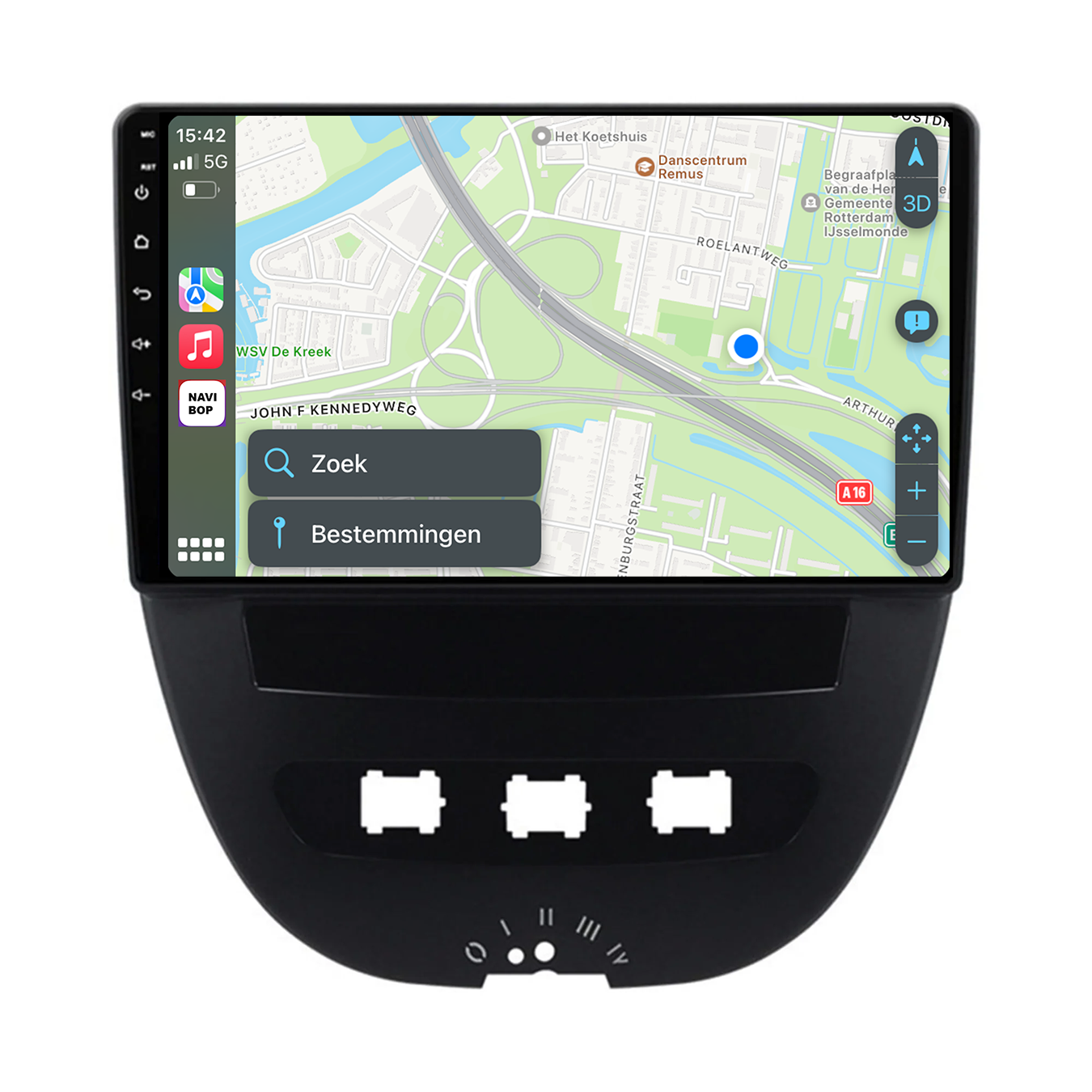 Peugeot 107 | Autoradio | 2005 t/m 2014 | Android 14 | Apple CarPlay & Android Auto