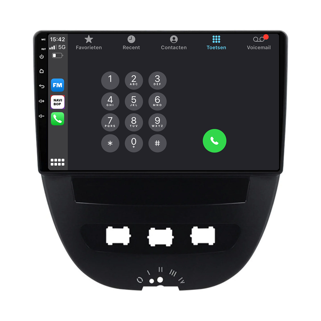 Citroen C1 | Autoradio | 2005 t/m 2014 | Android 14 | Apple CarPlay & Android Auto
