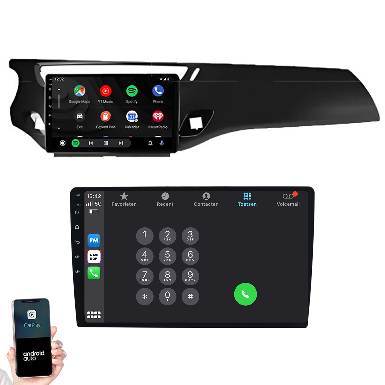 Citroen C3 | Autoradio | 2010 t/m 2016 | Android 14 | Apple CarPlay & Android Auto