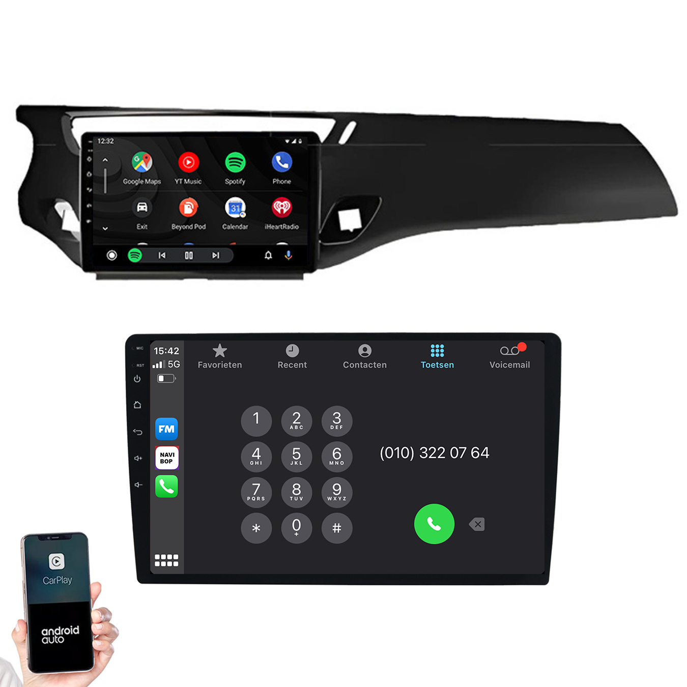 Citroen C3 | Autoradio | 2010 t/m 2016 | Android 14 | Apple CarPlay & Android Auto
