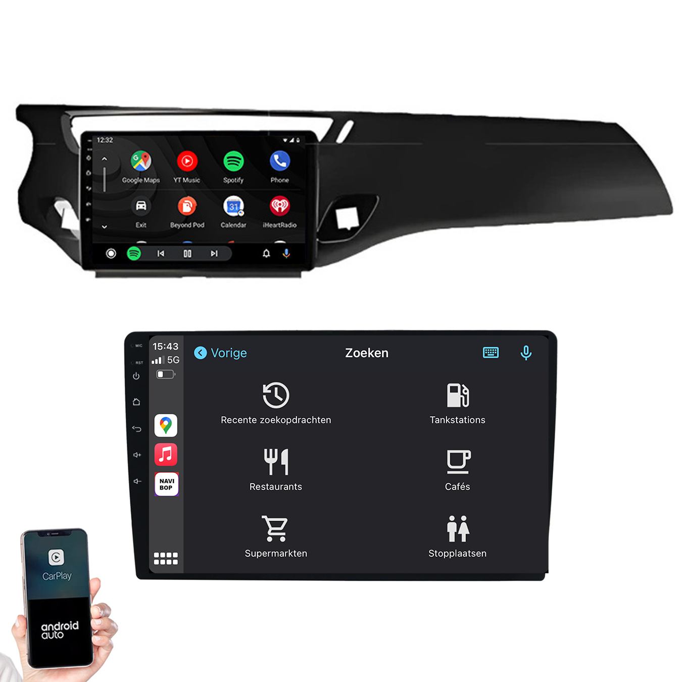 Citroen C3 | Autoradio | 2010 t/m 2016 | Android 14 | Apple CarPlay & Android Auto