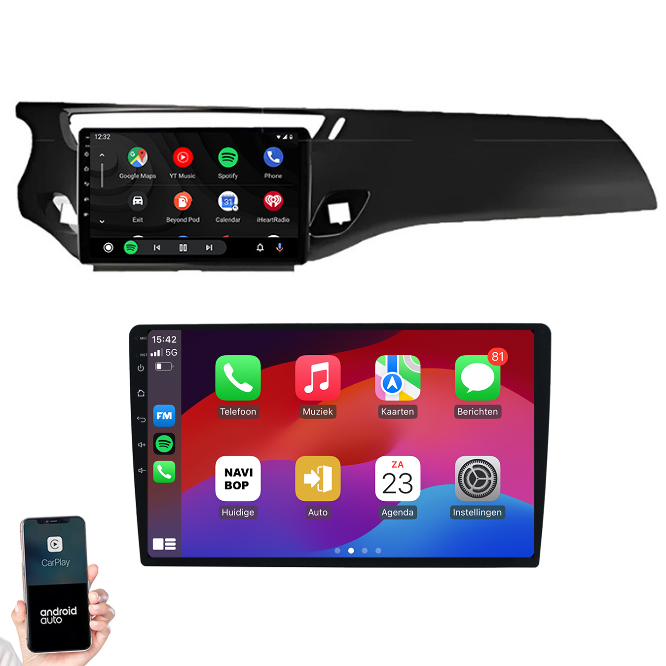 Citroen C3 | Autoradio | 2010 t/m 2016 | Android 14 | Apple CarPlay & Android Auto