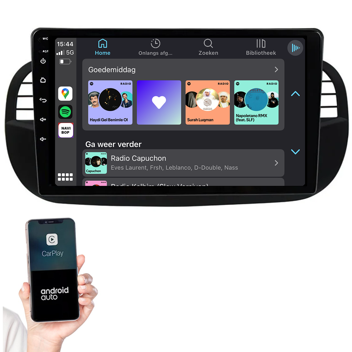 Abarth 500 | Autoradio | 2005 t/m 2017 | Android 14 | Apple CarPlay & Android Auto