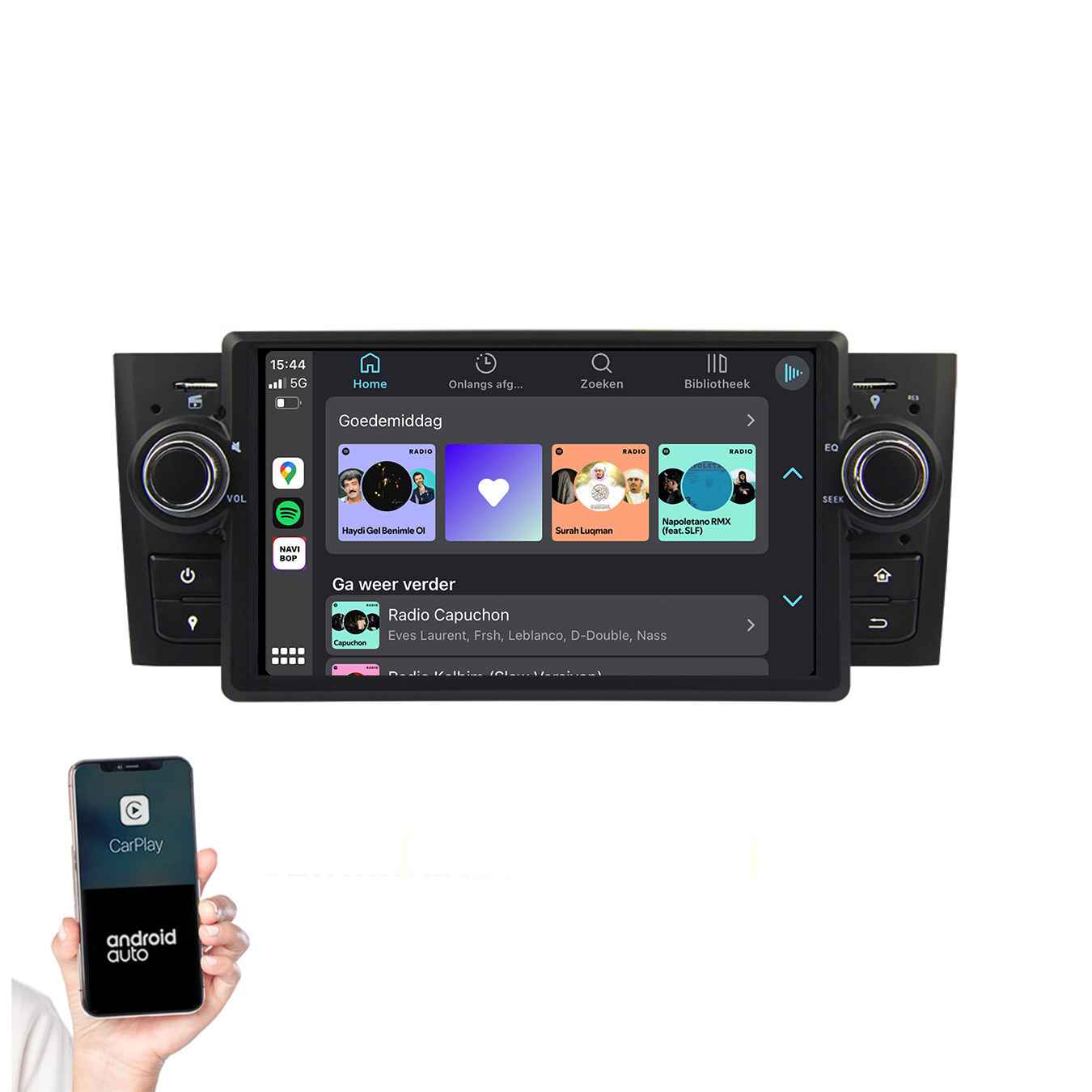 Fiat Punto Linea | Autoradio | 2007 t/m 2010 | Android 14 | Apple CarPlay & Android Auto