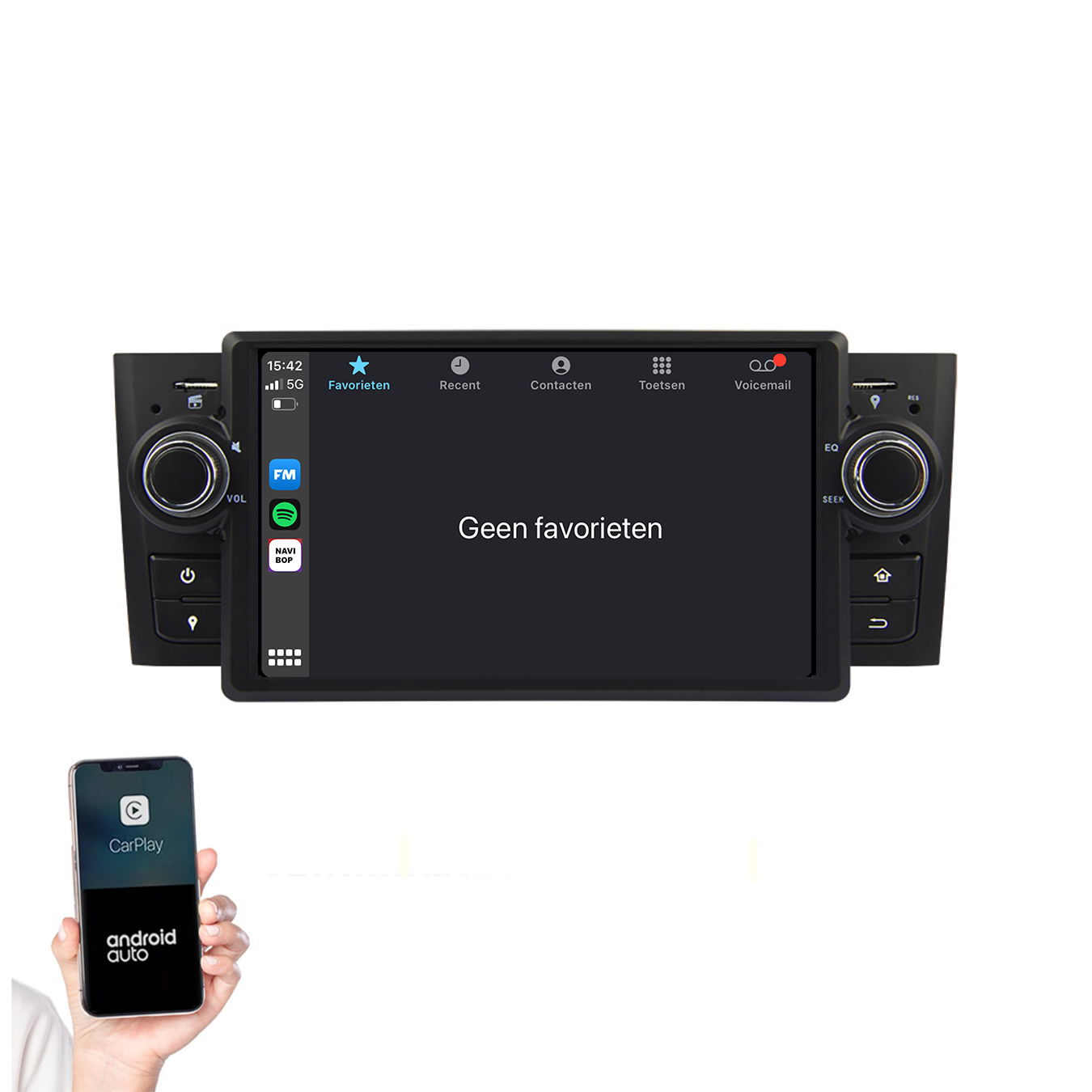 Fiat Punto Linea | Autoradio | 2007 t/m 2010 | Android 14 | Apple CarPlay & Android Auto