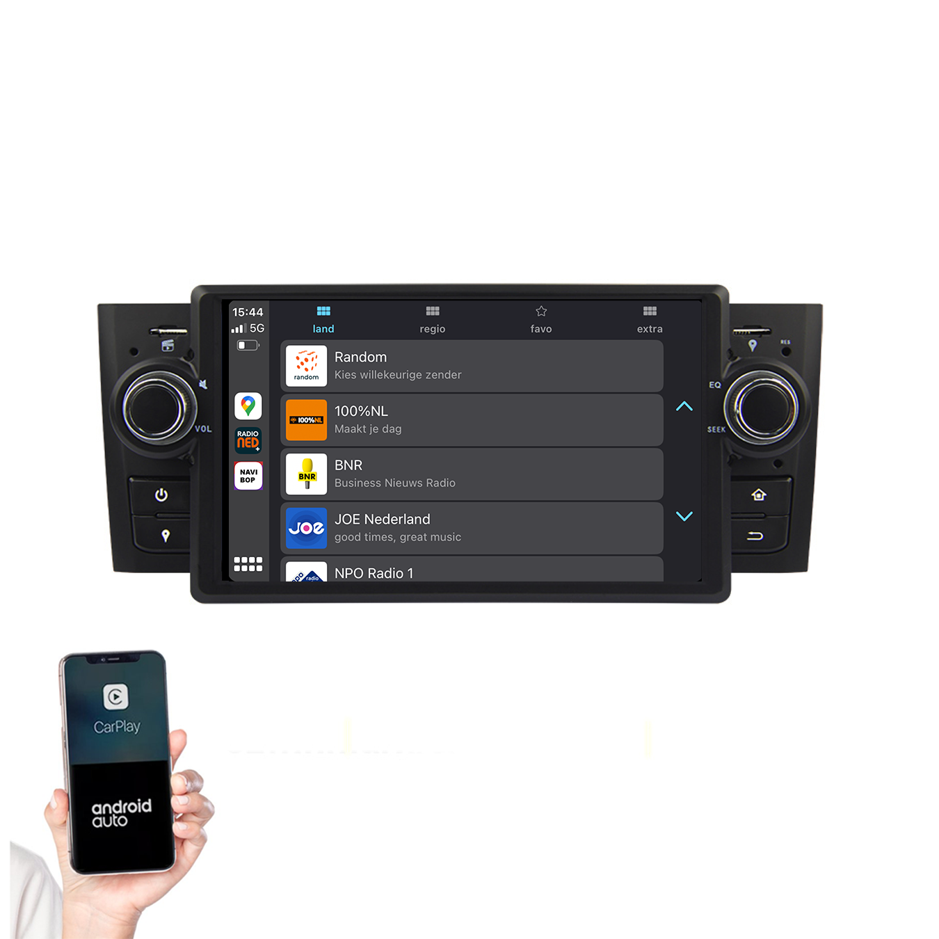 Fiat Punto Linea | Autoradio | 2007 t/m 2010 | Android 14 | Apple CarPlay & Android Auto