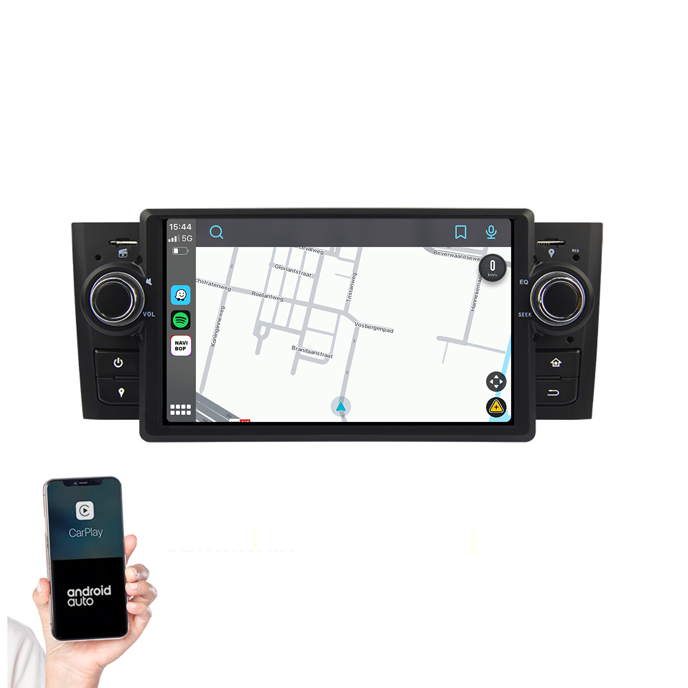 Fiat Punto Linea | Autoradio | 2007 t/m 2010 | Android 14 | Apple CarPlay & Android Auto