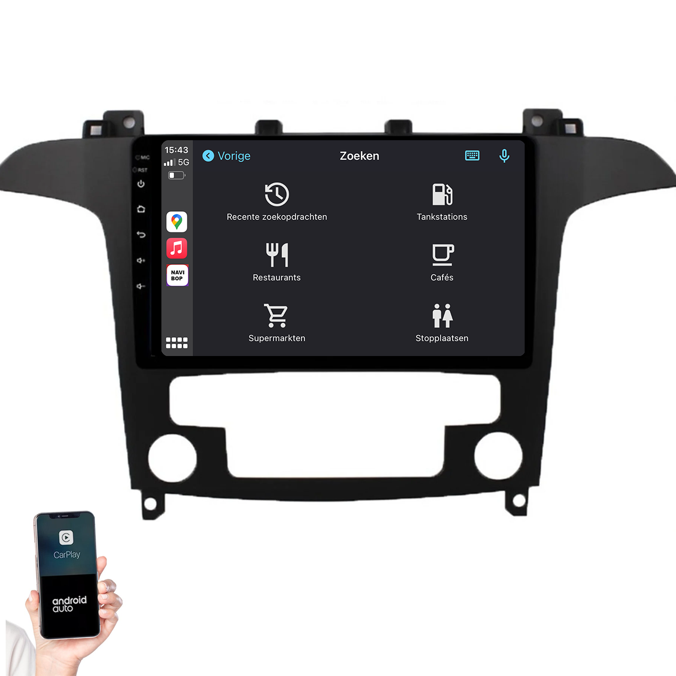 Ford S-Max | Autoradio | 2006 t/m 2015 | Android 14 | Apple CarPlay & Android Auto
