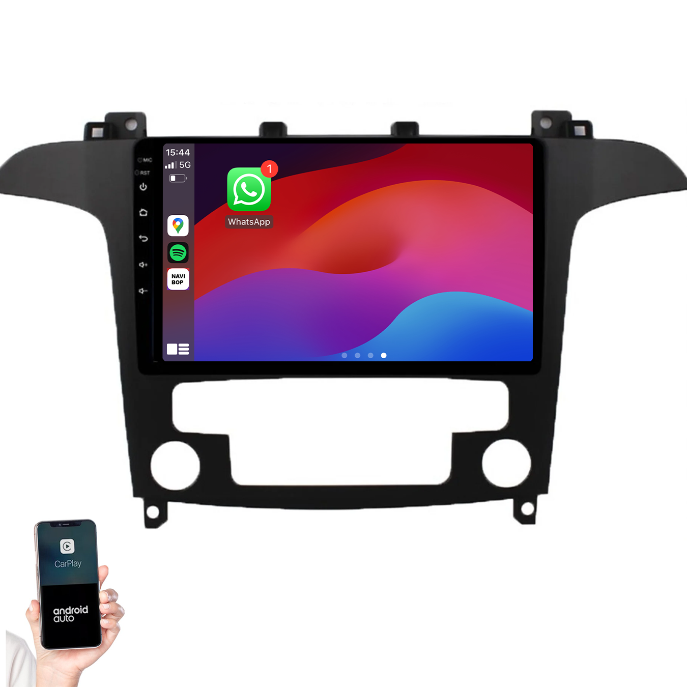 Ford S-Max | Autoradio | 2006 t/m 2015 | Android 14 | Apple CarPlay & Android Auto
