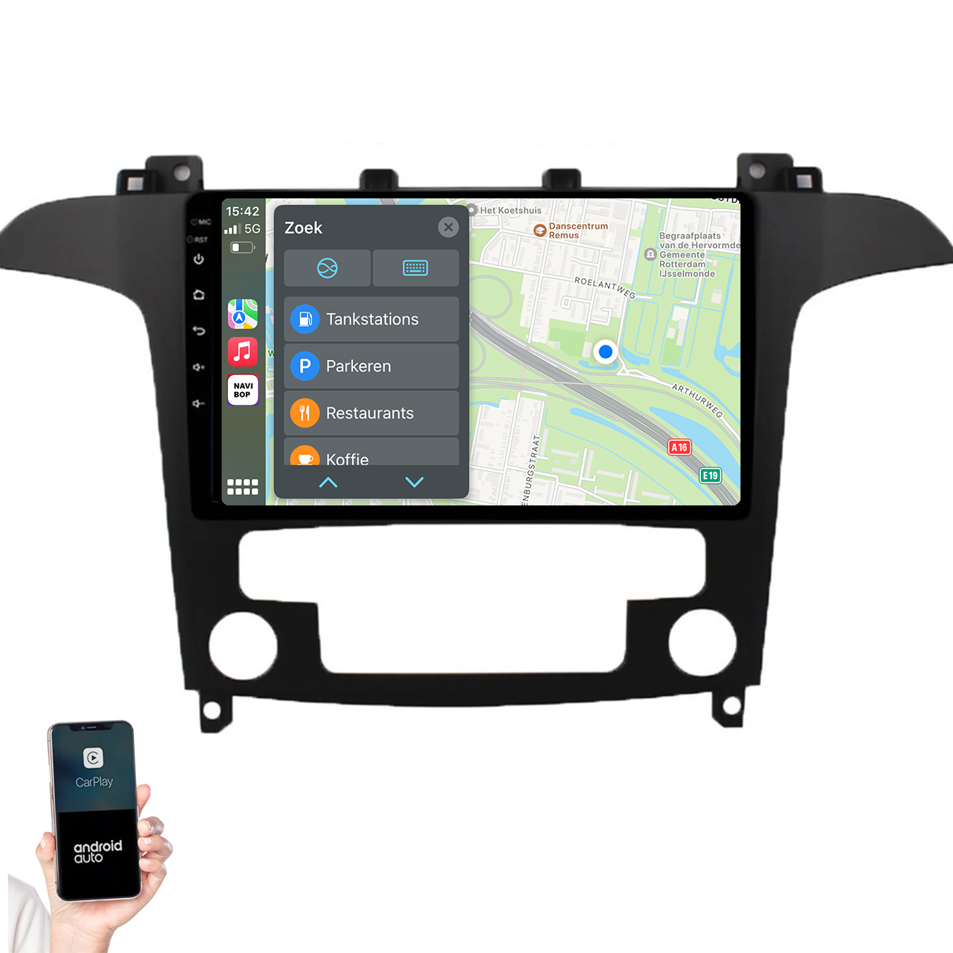 Ford S-Max | Autoradio | 2006 t/m 2015 | Android 14 | Apple CarPlay & Android Auto