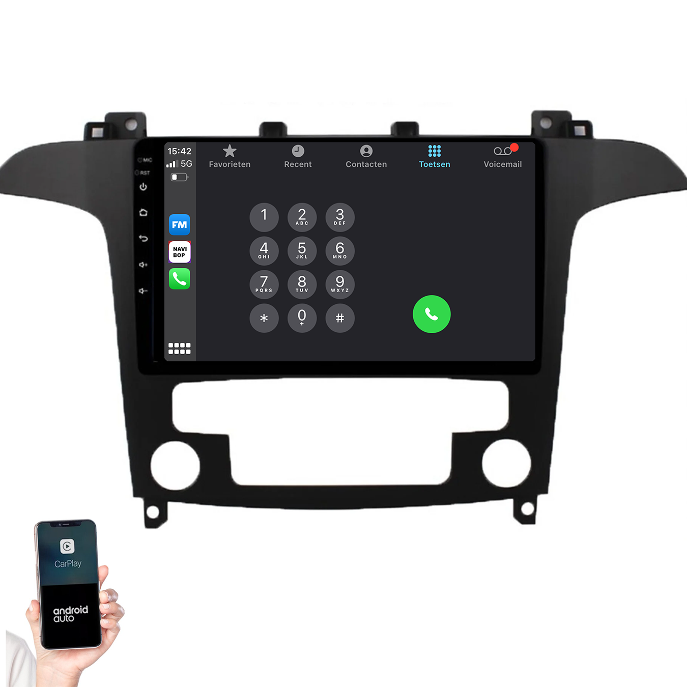 Ford S-Max | Autoradio | 2006 t/m 2015 | Android 14 | Apple CarPlay & Android Auto
