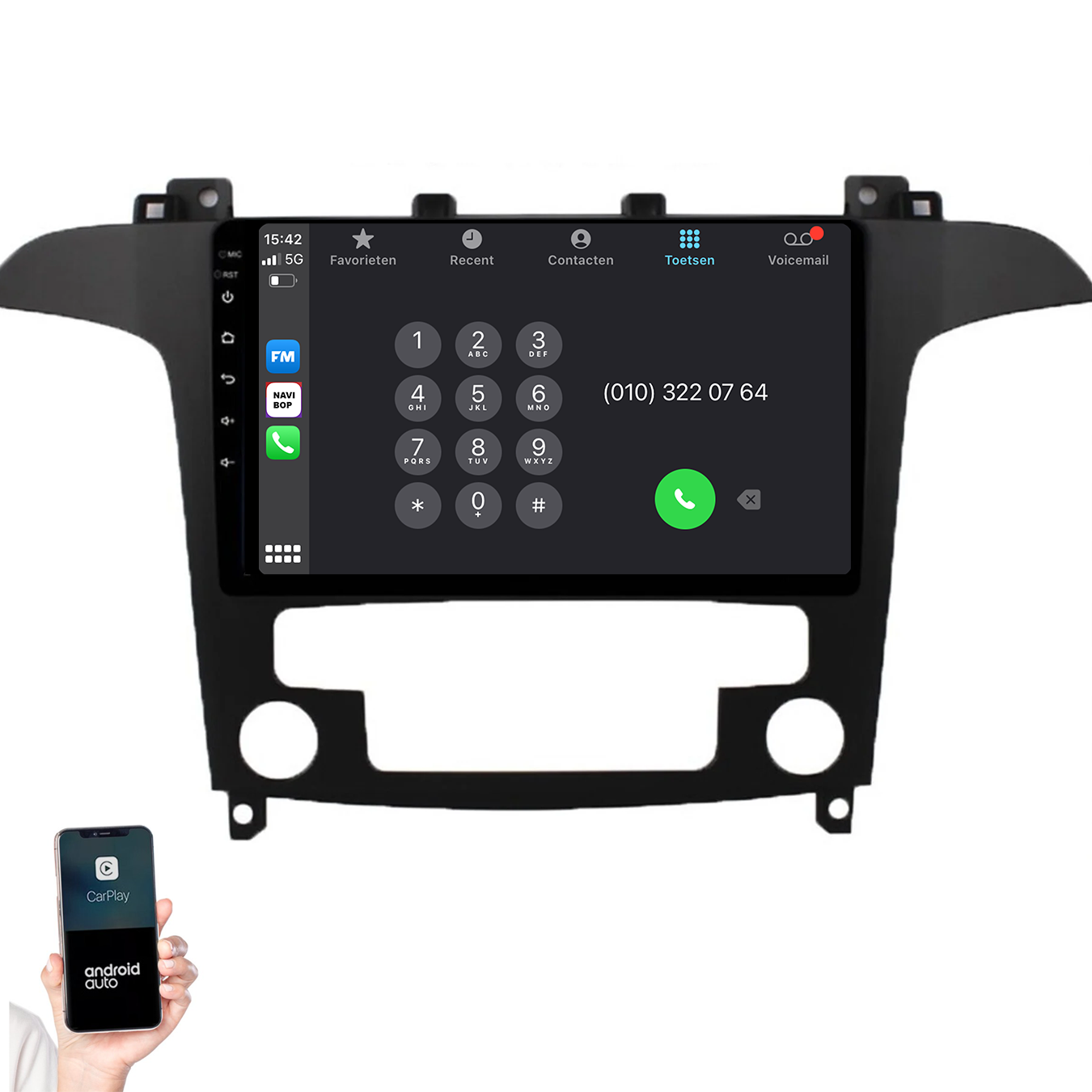 Ford S-Max | Autoradio | 2006 t/m 2015 | Android 14 | Apple CarPlay & Android Auto