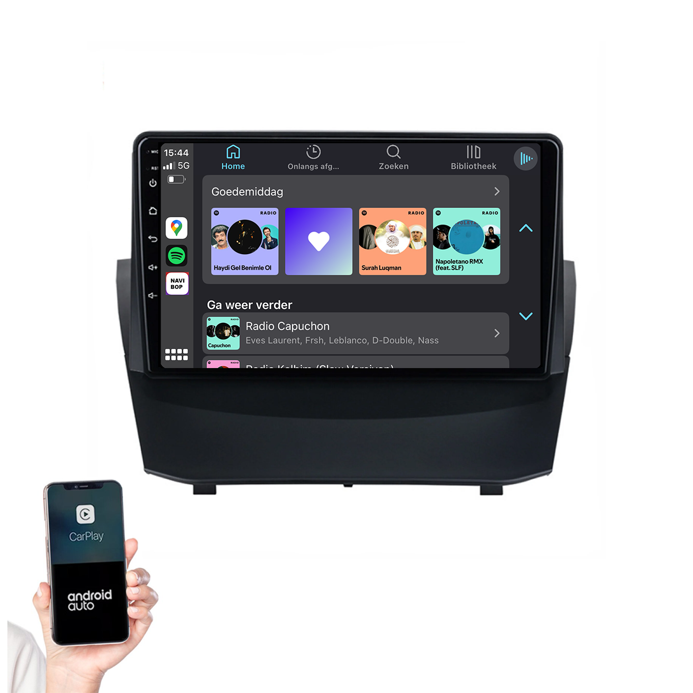 Ford Fiesta | Autoradio | 2009 t/m 2017 | Android 14 | Apple CarPlay & Android Auto