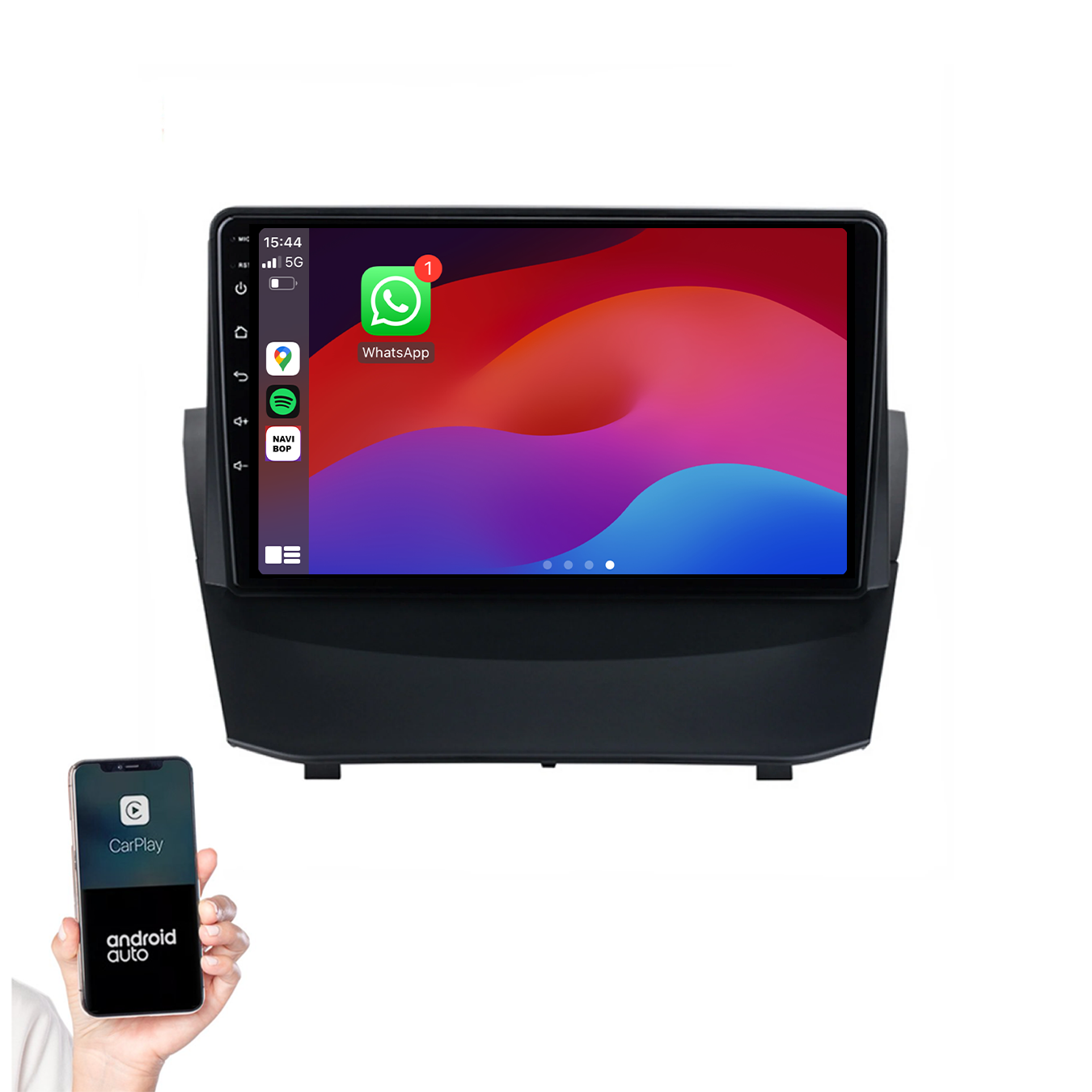 Ford Fiesta | Autoradio | 2009 t/m 2017 | Android 14 | Apple CarPlay & Android Auto