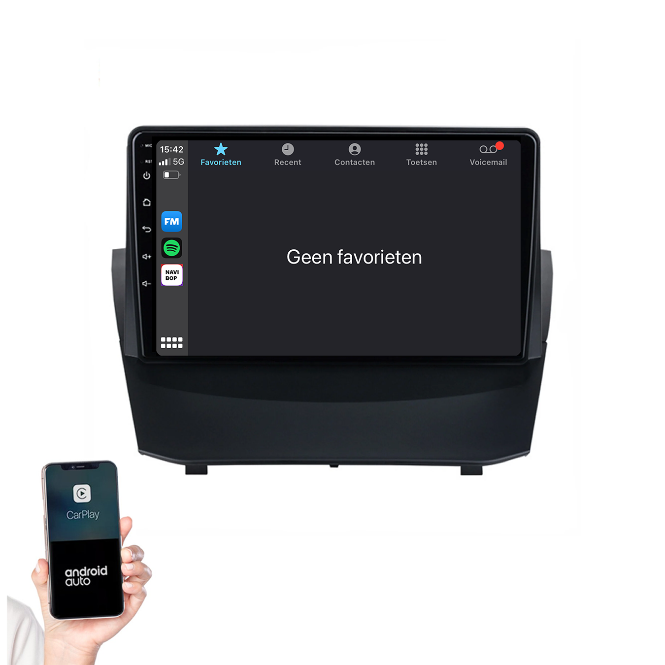 Ford Fiesta | Autoradio | 2009 t/m 2017 | Android 14 | Apple CarPlay & Android Auto