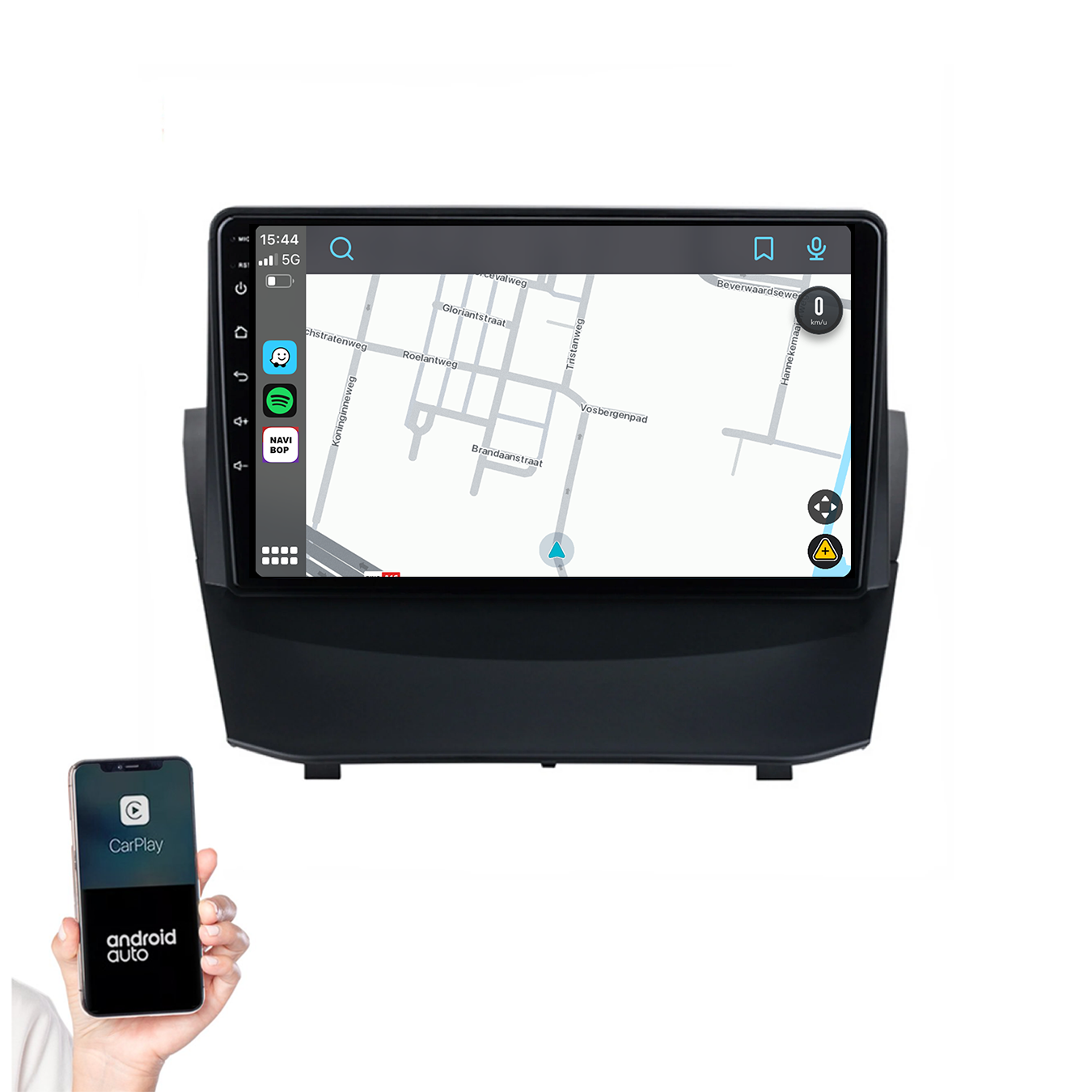 Ford Fiesta | Autoradio | 2009 t/m 2017 | Android 14 | Apple CarPlay & Android Auto
