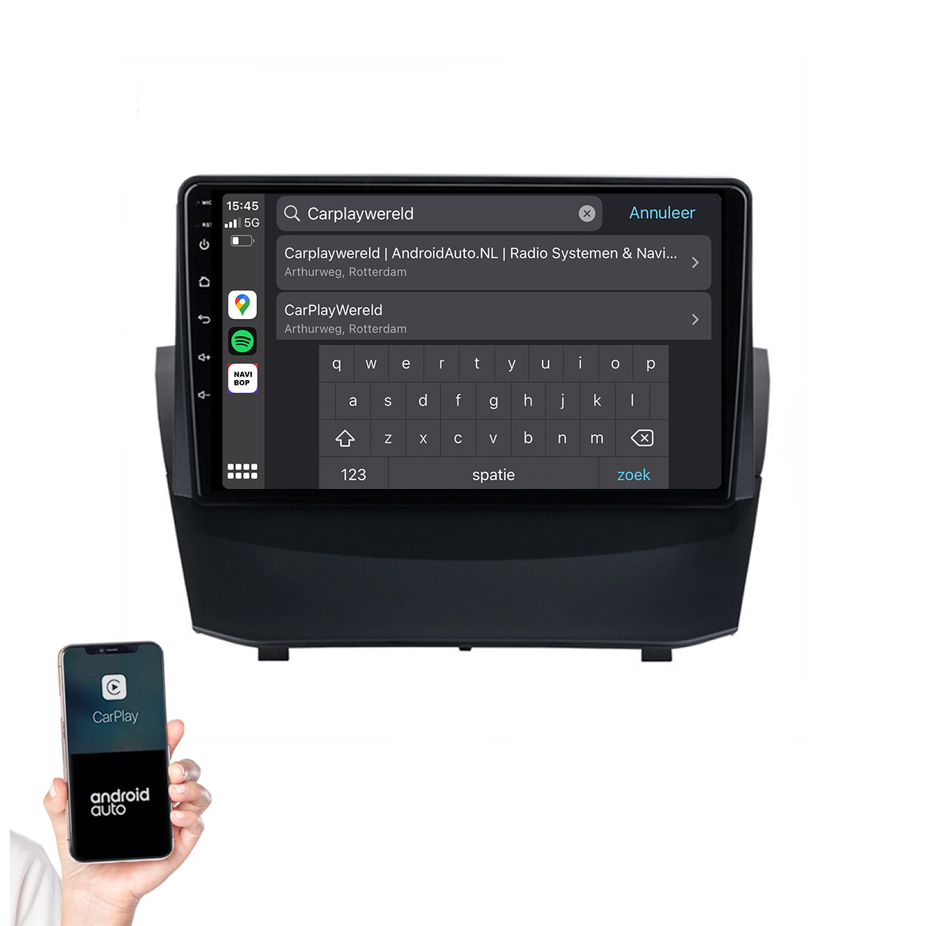 Ford Fiesta | Autoradio | 2009 t/m 2017 | Android 14 | Apple CarPlay & Android Auto