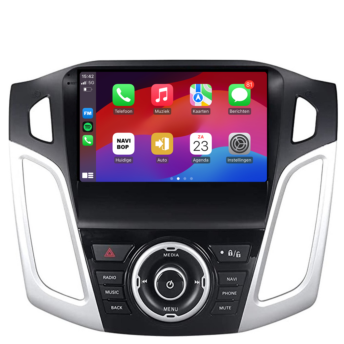 Ford Focus | Autoradio | 2011 t/m 2019 | Android 14 | Apple CarPlay & Android Auto