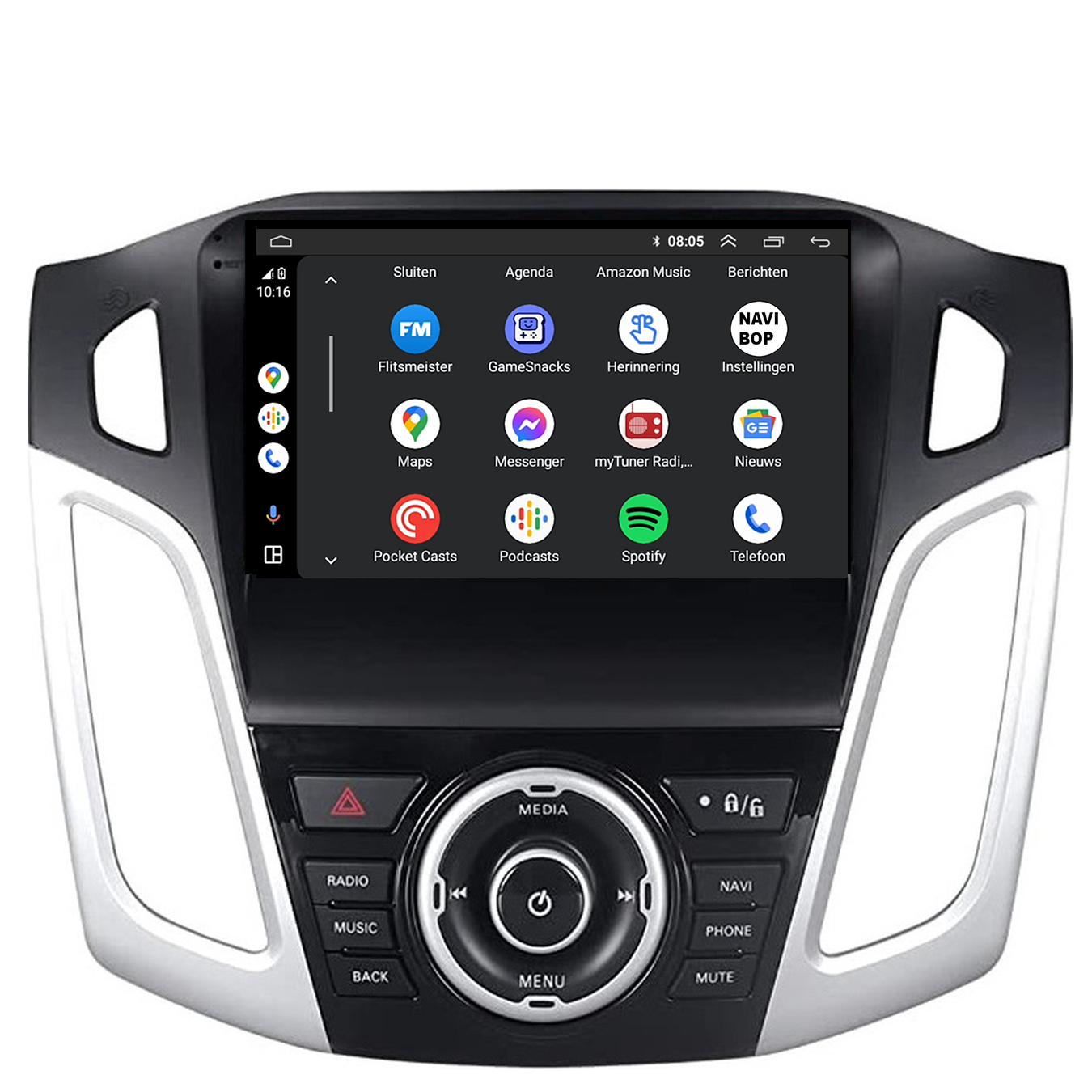 Ford Focus | Autoradio | 2011 t/m 2019 | Android 14 | Apple CarPlay & Android Auto
