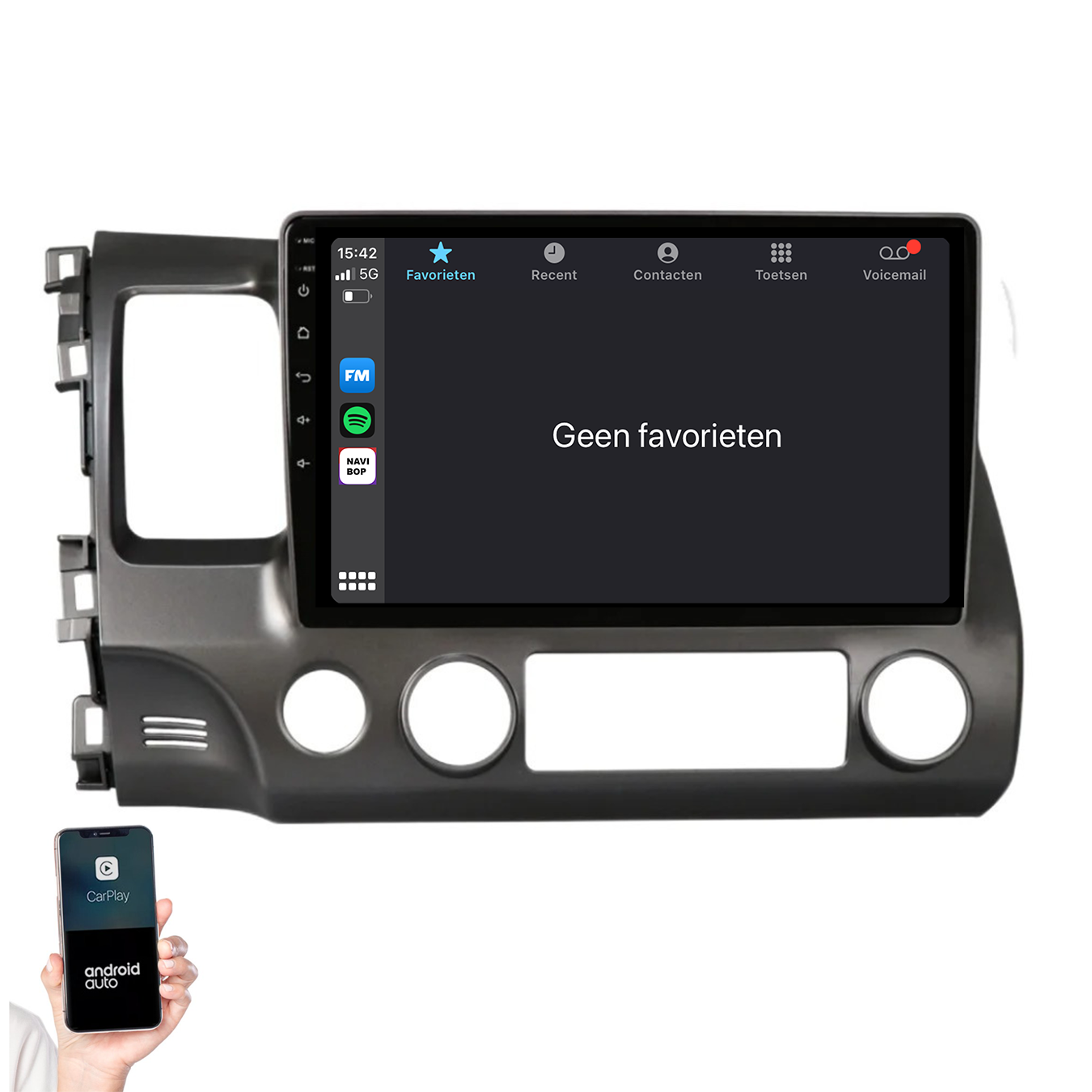 Honda Civic | Autoradio | 2007 t/m 2011 | Android 14 | Apple CarPlay & Android Auto