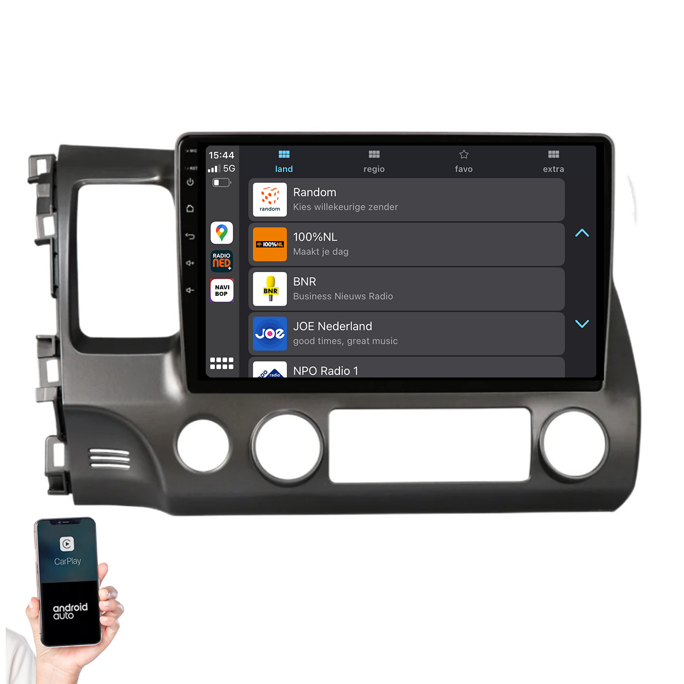 Honda Civic | Autoradio | 2007 t/m 2011 | Android 14 | Apple CarPlay & Android Auto