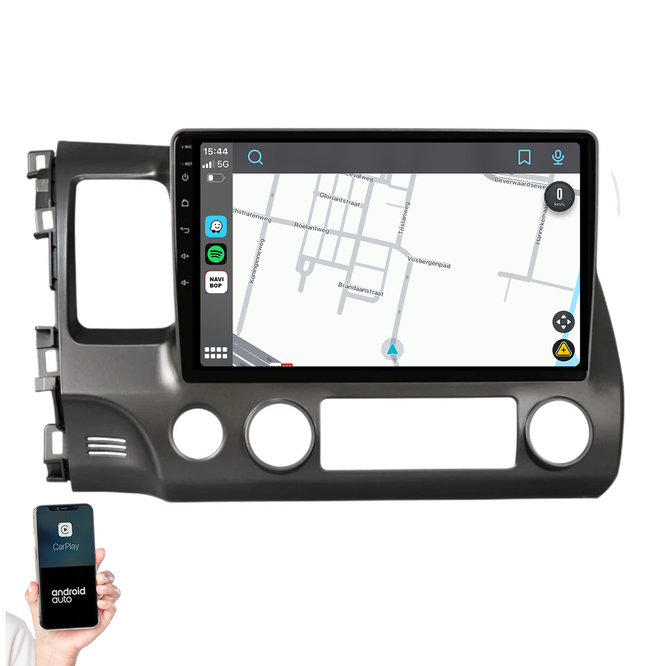 Honda Civic | Autoradio | 2007 t/m 2011 | Android 14 | Apple CarPlay & Android Auto