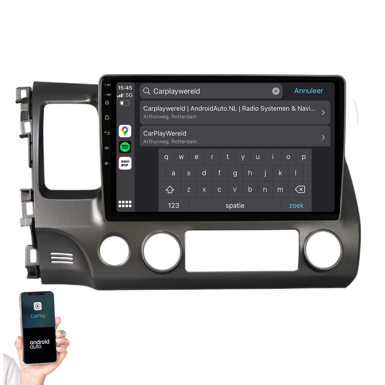 Honda Civic | Autoradio | 2007 t/m 2011 | Android 14 | Apple CarPlay & Android Auto
