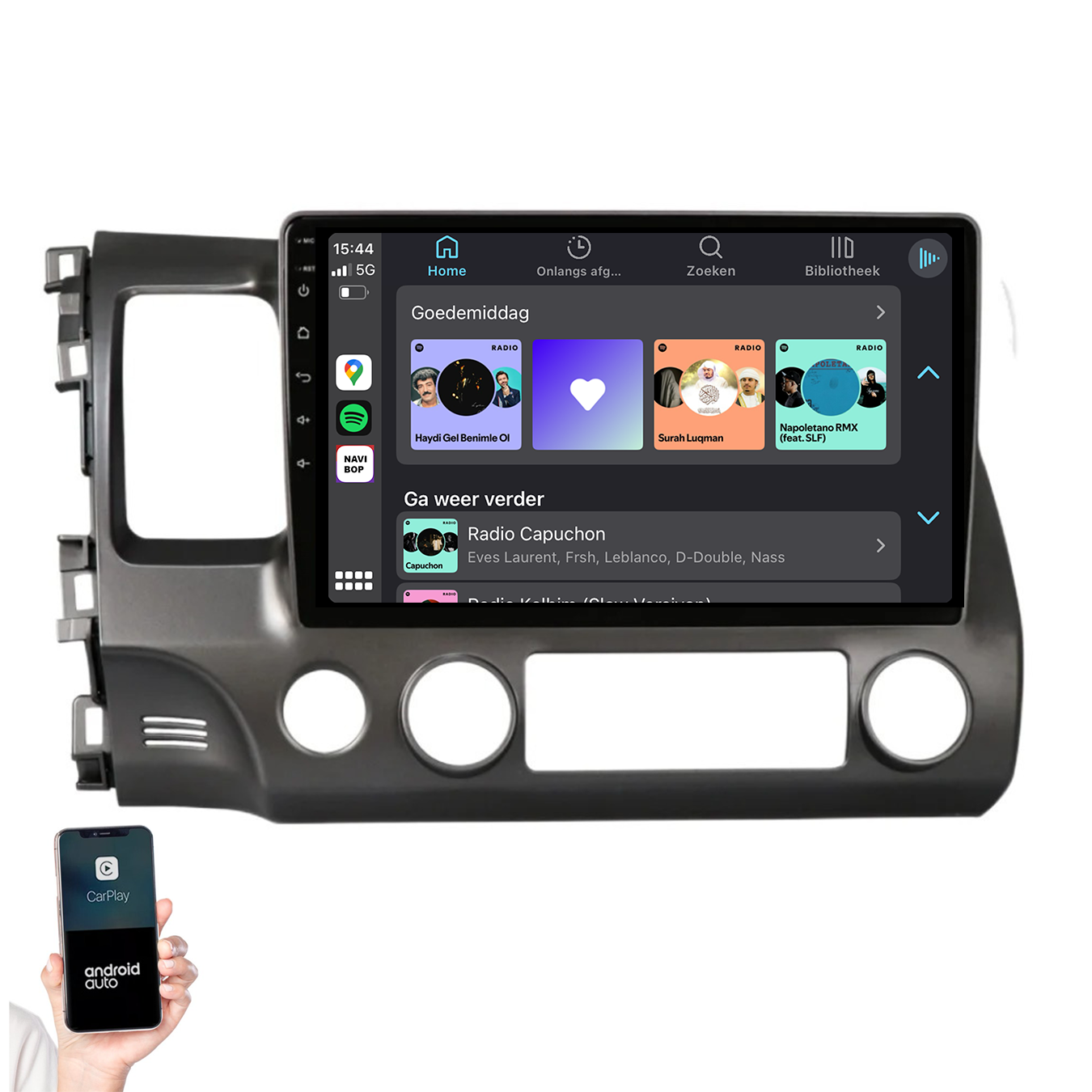 Honda Civic | Autoradio | 2007 t/m 2011 | Android 14 | Apple CarPlay & Android Auto