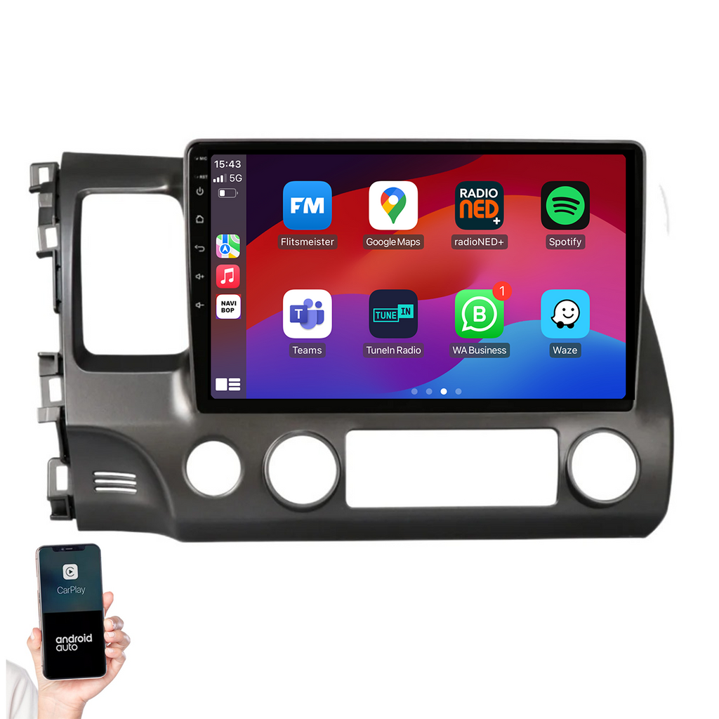 Honda Civic | Autoradio | 2007 t/m 2011 | Android 14 | Apple CarPlay & Android Auto
