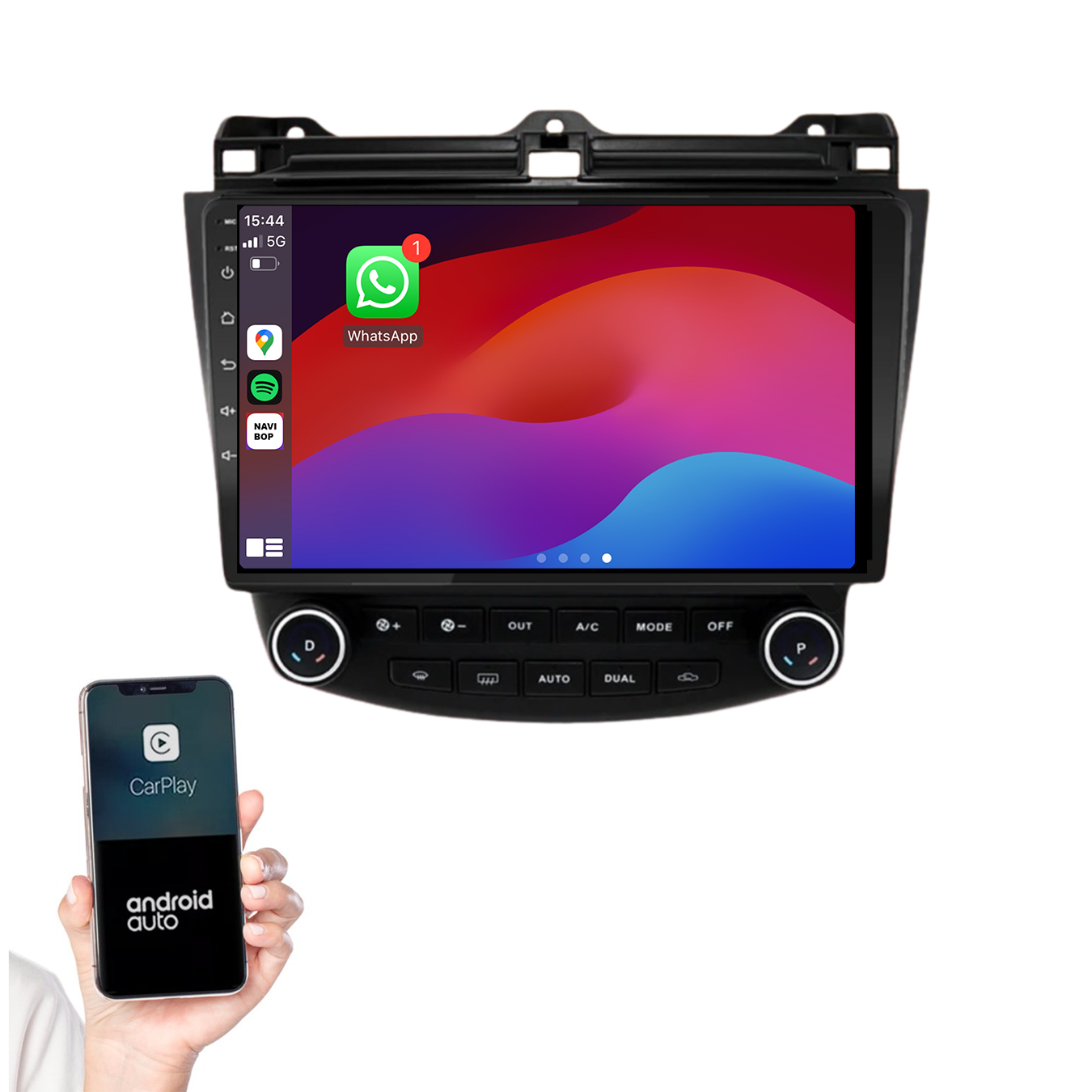 Honda Accord | Autoradio | 2003 t/m 2008 | Android 14 | Apple CarPlay & Android Auto