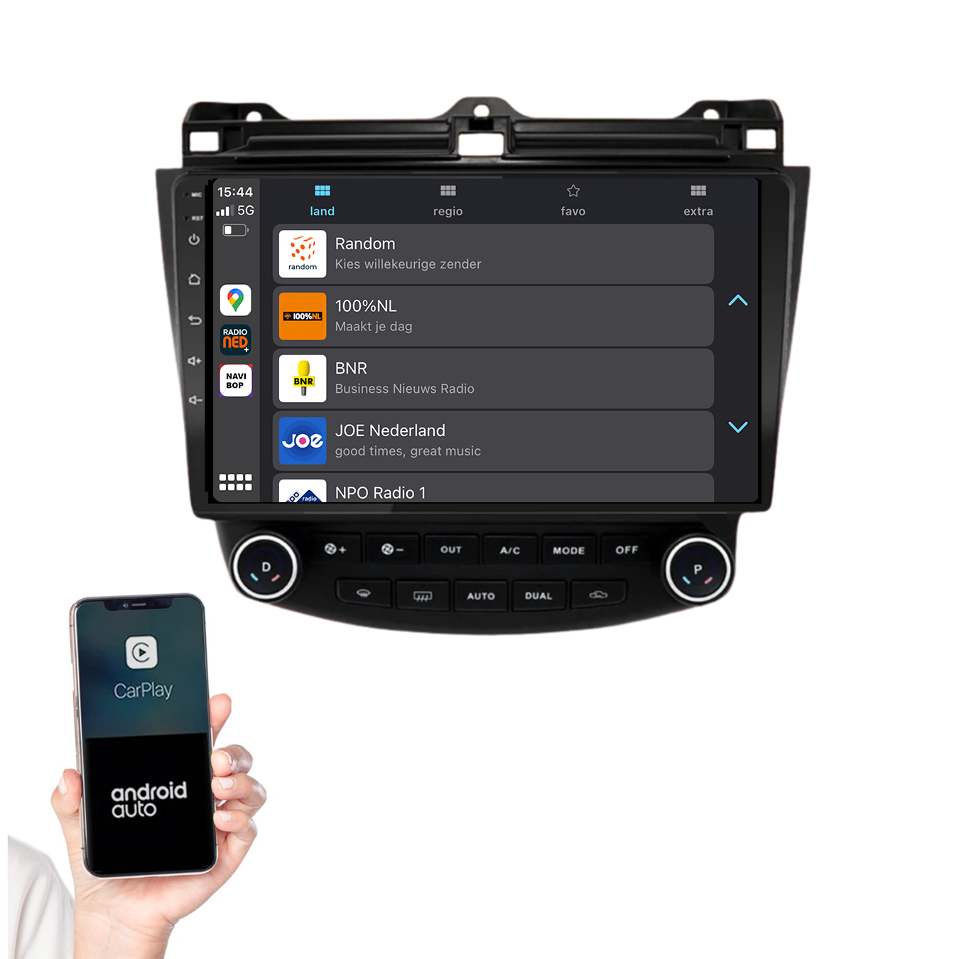 Honda Accord | Autoradio | 2003 t/m 2008 | Android 14 | Apple CarPlay & Android Auto