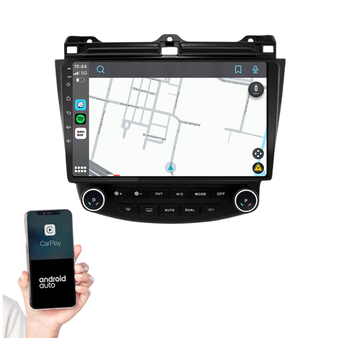 Honda Accord | Autoradio | 2003 t/m 2008 | Android 14 | Apple CarPlay & Android Auto