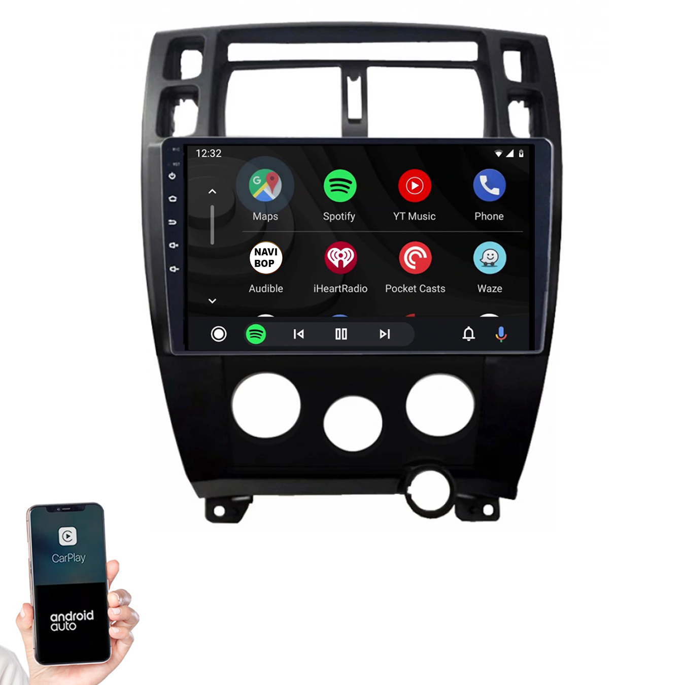Hyundai Tucson | Autoradio | 2004 t/m 2009 | Android 14 | Apple CarPlay & Android Auto
