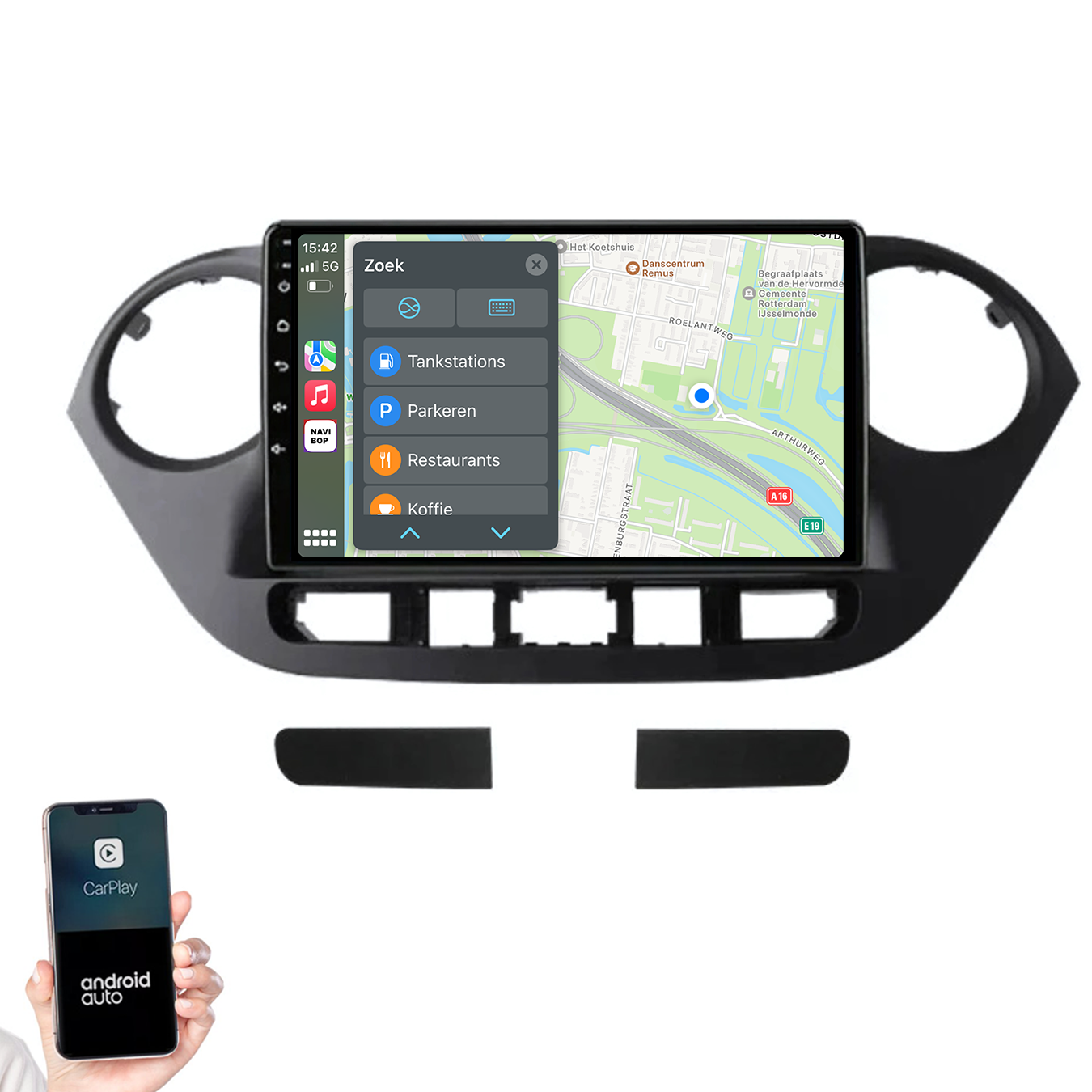 Hyundai I10 | Autoradio | 2014 t/m 2017 | Android 14 | Apple CarPlay & Android Auto