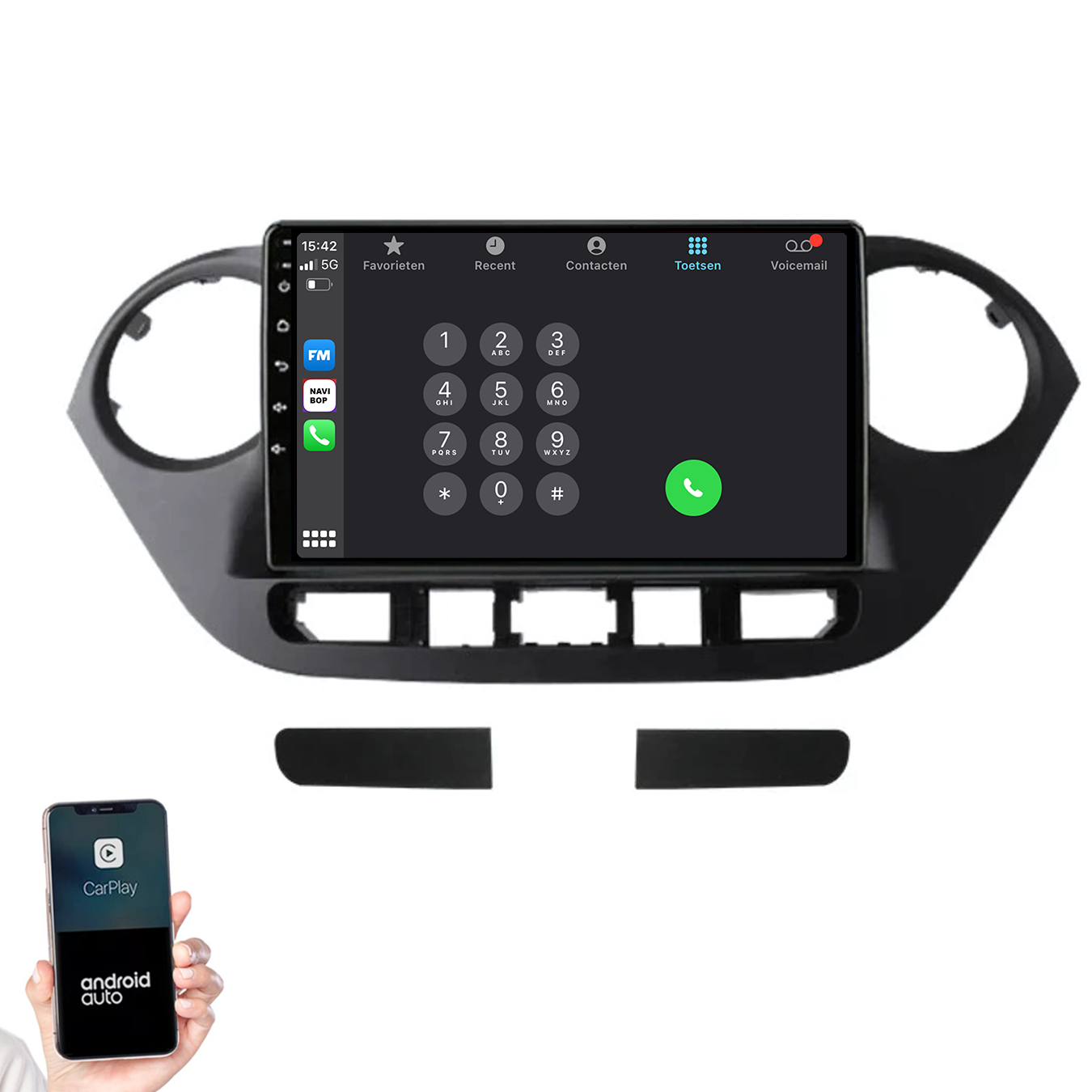 Hyundai I10 | Autoradio | 2014 t/m 2017 | Android 14 | Apple CarPlay & Android Auto