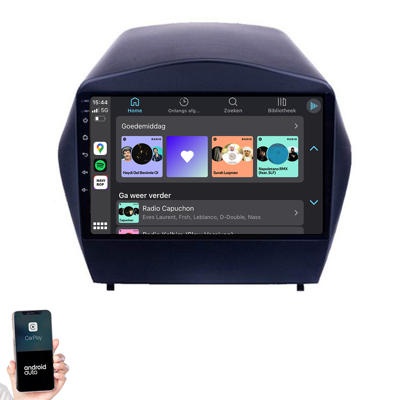 Hyundai Tucson | Autoradio | 2009 t/m 2015 | Android 14 | Apple CarPlay & Android Auto