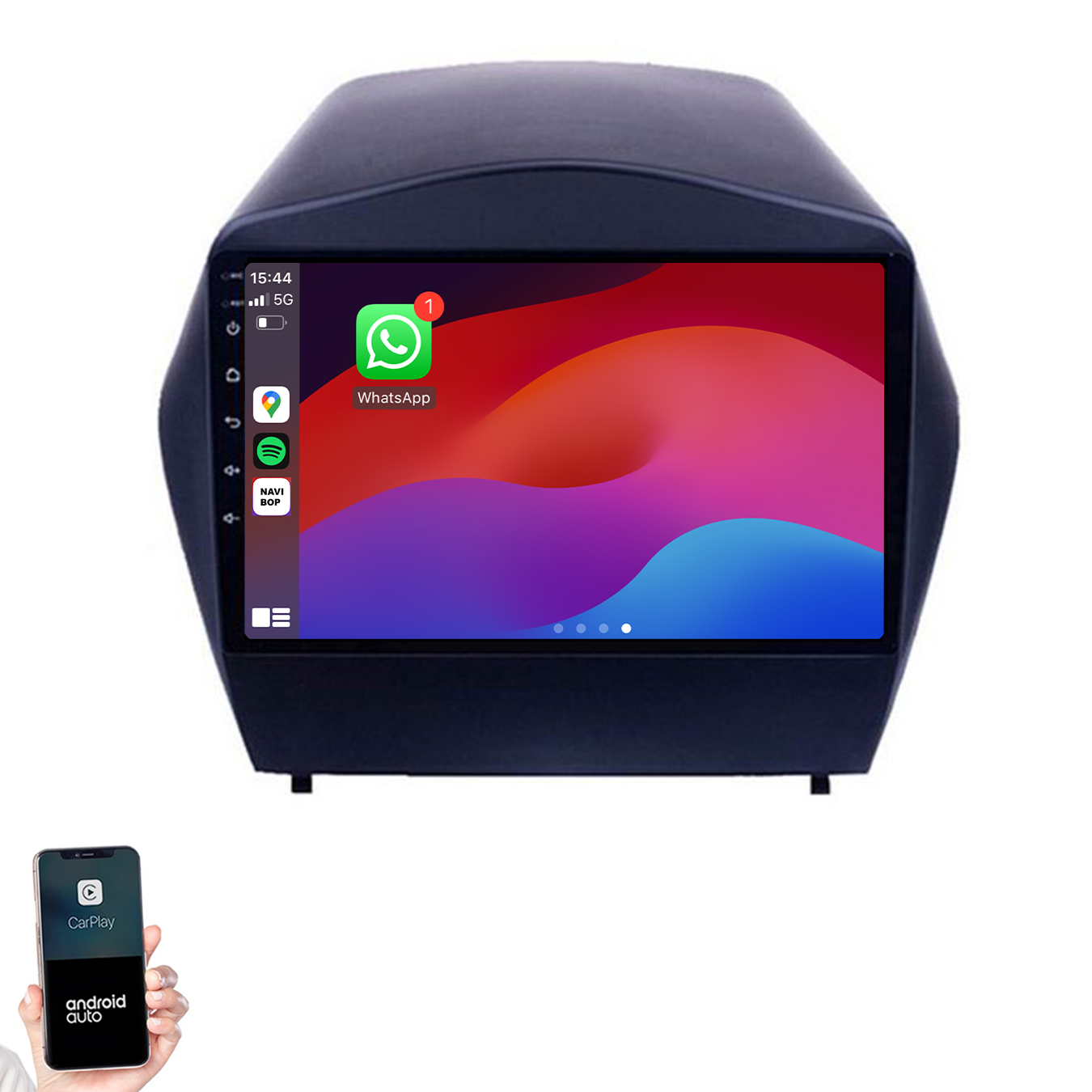 Hyundai Tucson | Autoradio | 2009 t/m 2015 | Android 14 | Apple CarPlay & Android Auto