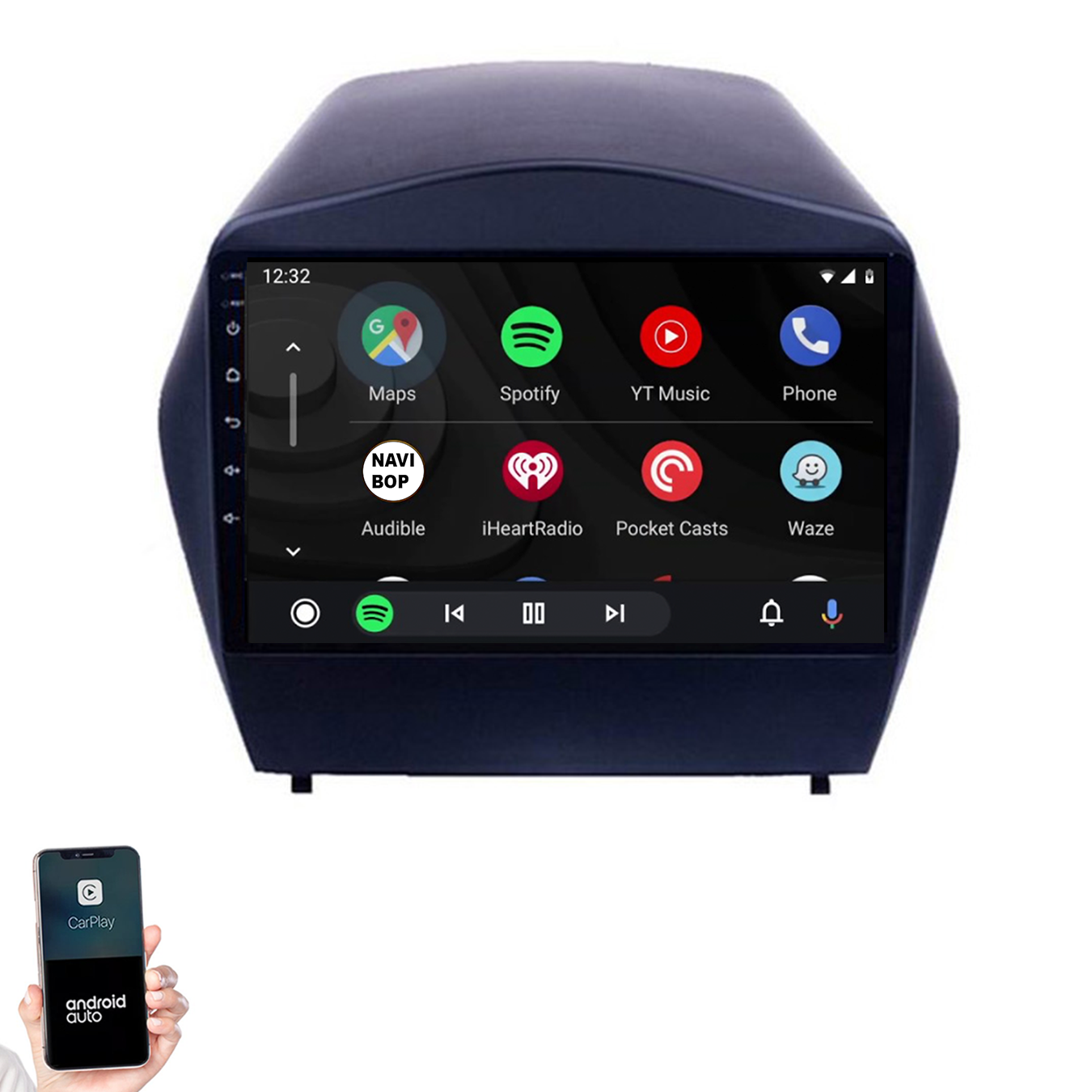 Hyundai Tucson | Autoradio | 2009 t/m 2015 | Android 14 | Apple CarPlay & Android Auto