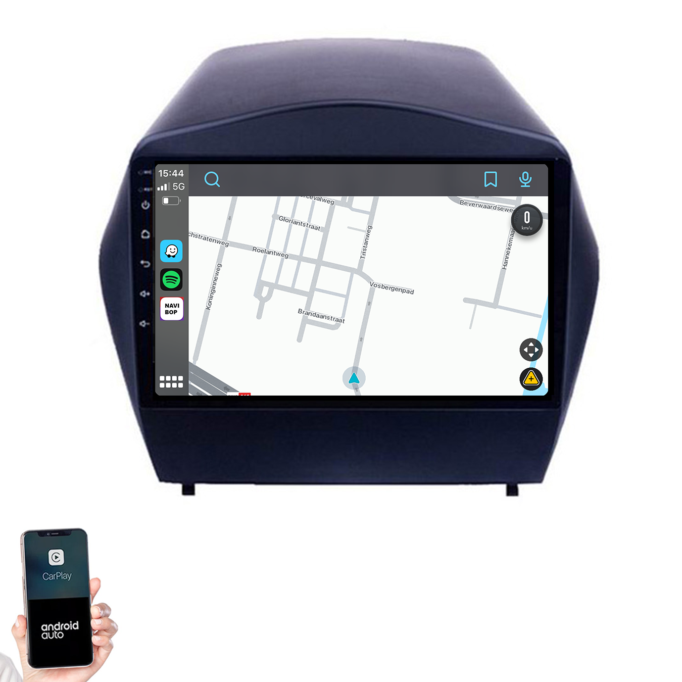 Hyundai Tucson | Autoradio | 2009 t/m 2015 | Android 14 | Apple CarPlay & Android Auto