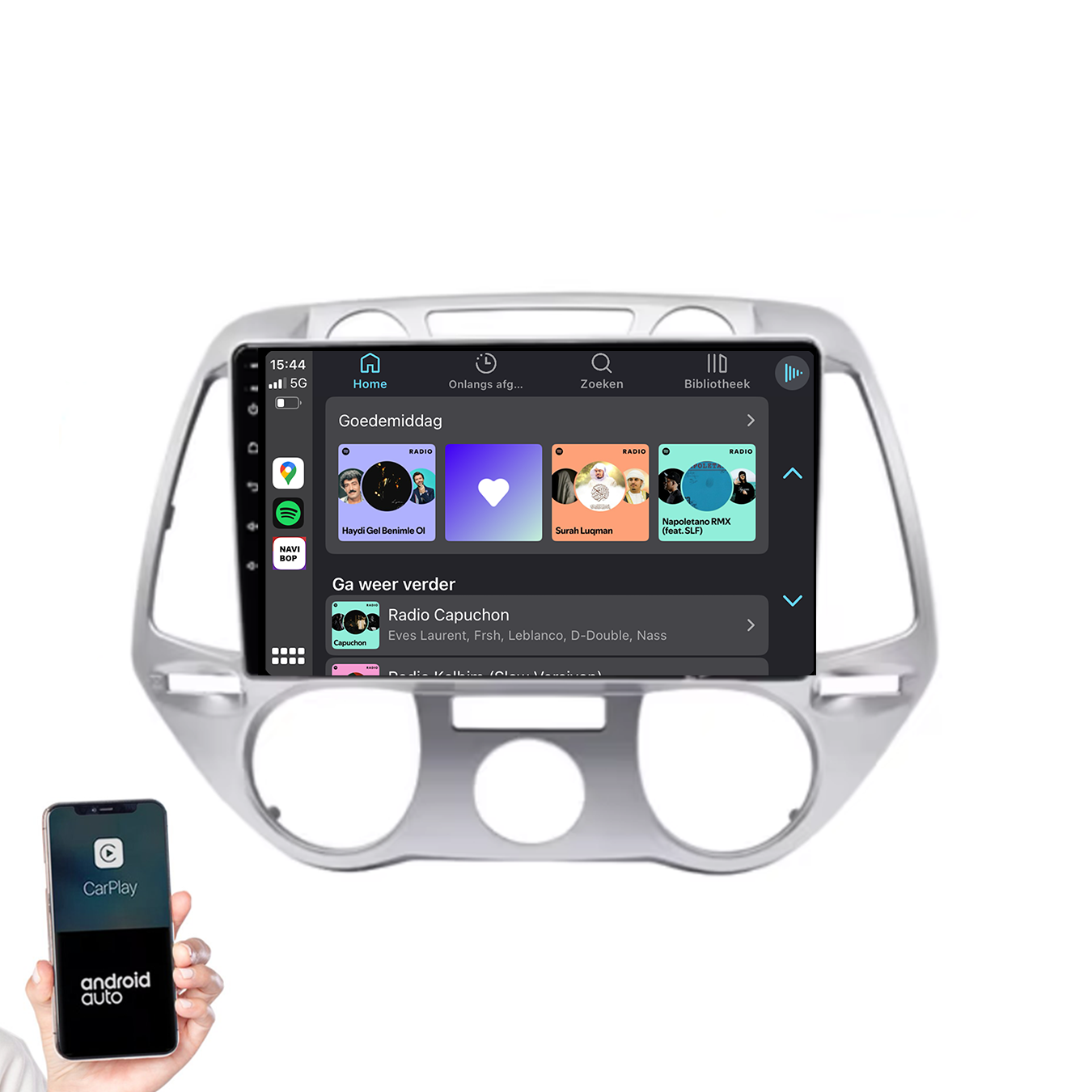 Hyundai I20 | Autoradio | 2008 t/m 2014 | Android 14 | Apple CarPlay & Android Auto