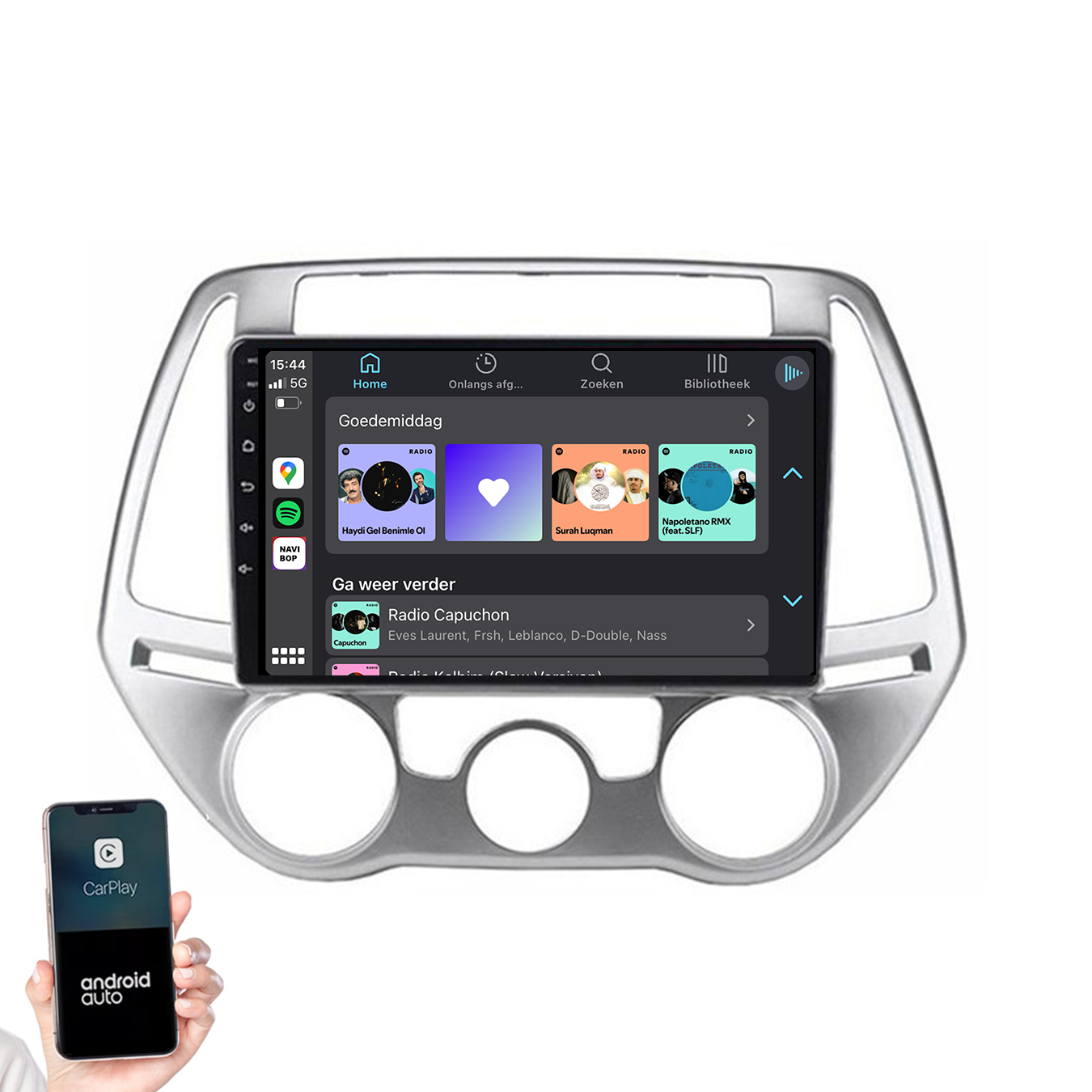 Hyundai I20 | Autoradio | 2008 t/m 2014 | Android 14 | Apple CarPlay & Android Auto