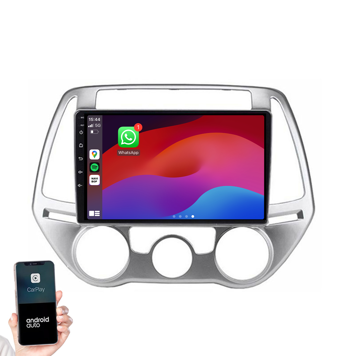 Hyundai I20 | Autoradio | 2008 t/m 2014 | Android 14 | Apple CarPlay & Android Auto