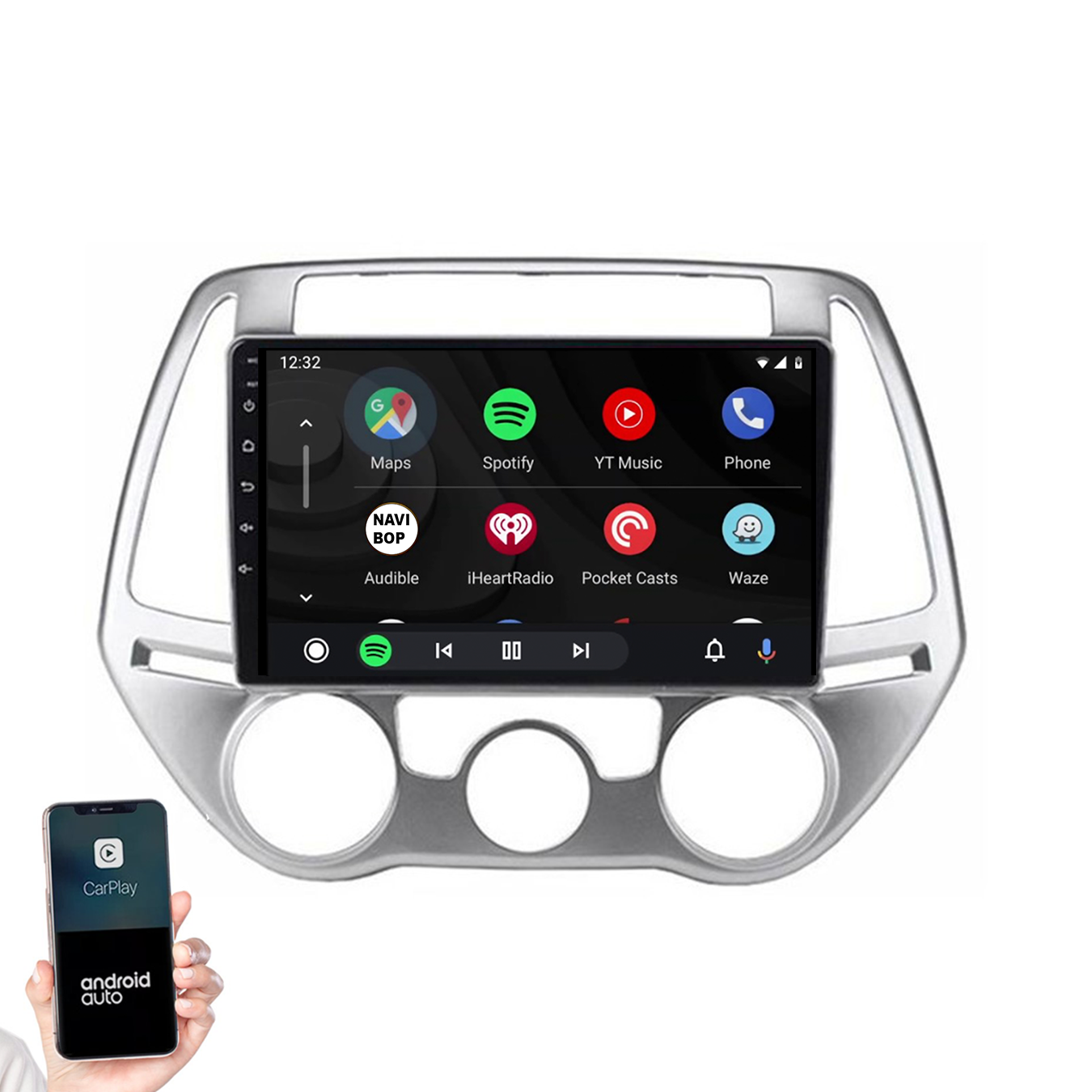 Hyundai I20 | Autoradio | 2008 t/m 2014 | Android 14 | Apple CarPlay & Android Auto