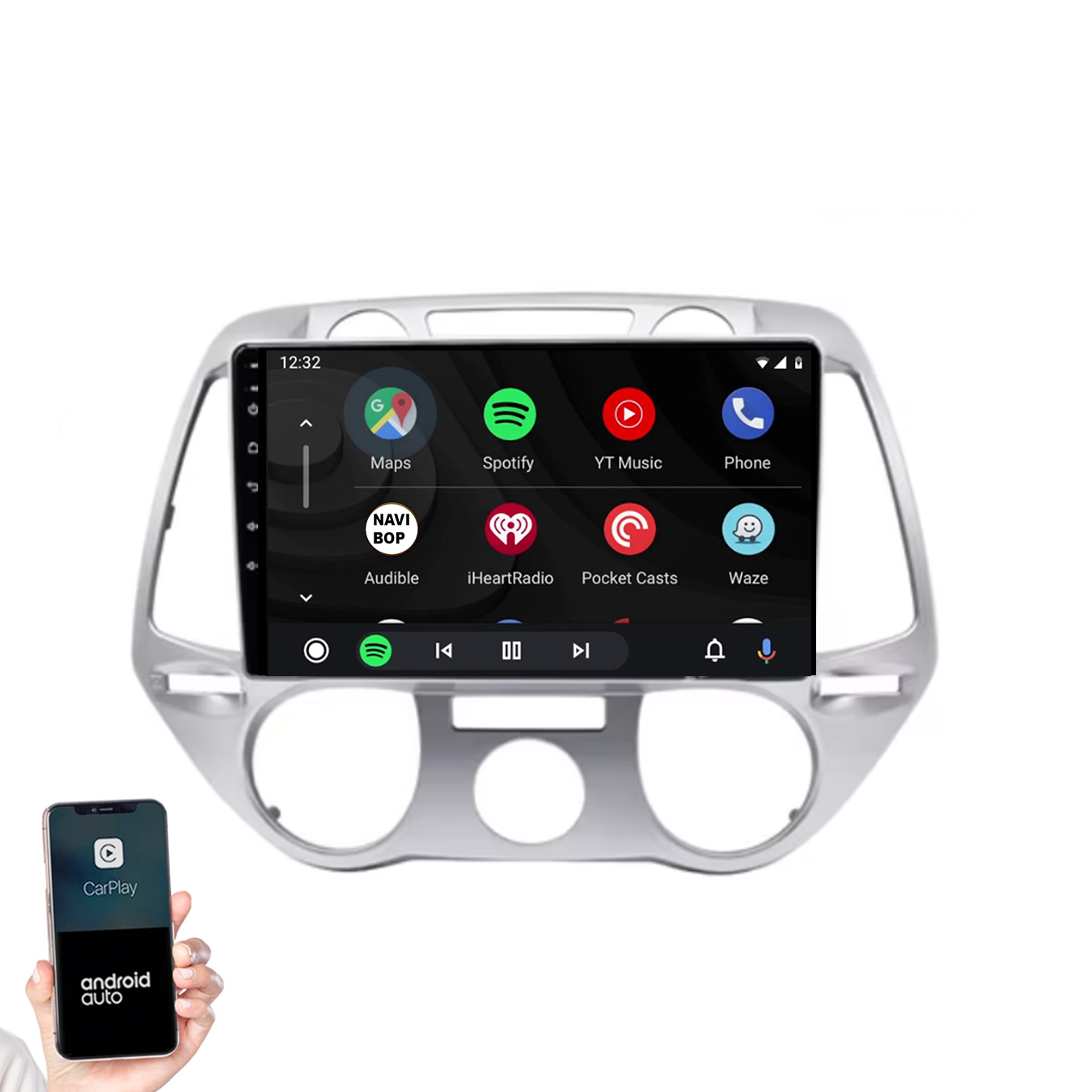 Hyundai I20 | Autoradio | 2008 t/m 2014 | Android 14 | Apple CarPlay & Android Auto