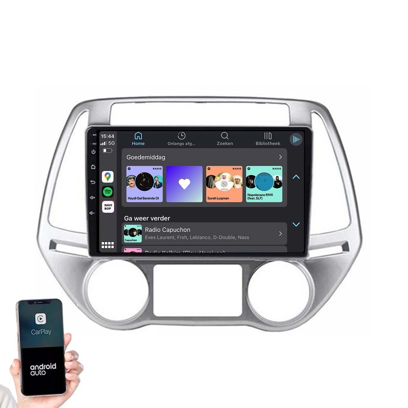 Hyundai I20 | Autoradio | 2008 t/m 2014 | Android 14 | Apple CarPlay & Android Auto