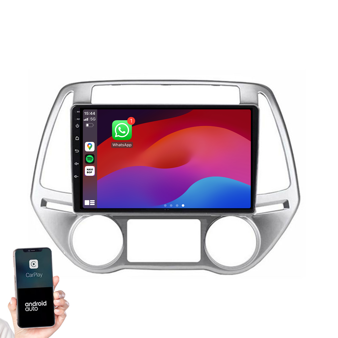 Hyundai I20 | Autoradio | 2008 t/m 2014 | Android 14 | Apple CarPlay & Android Auto