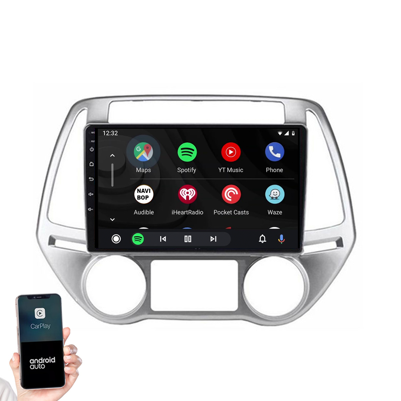 Hyundai I20 | Autoradio | 2008 t/m 2014 | Android 14 | Apple CarPlay & Android Auto