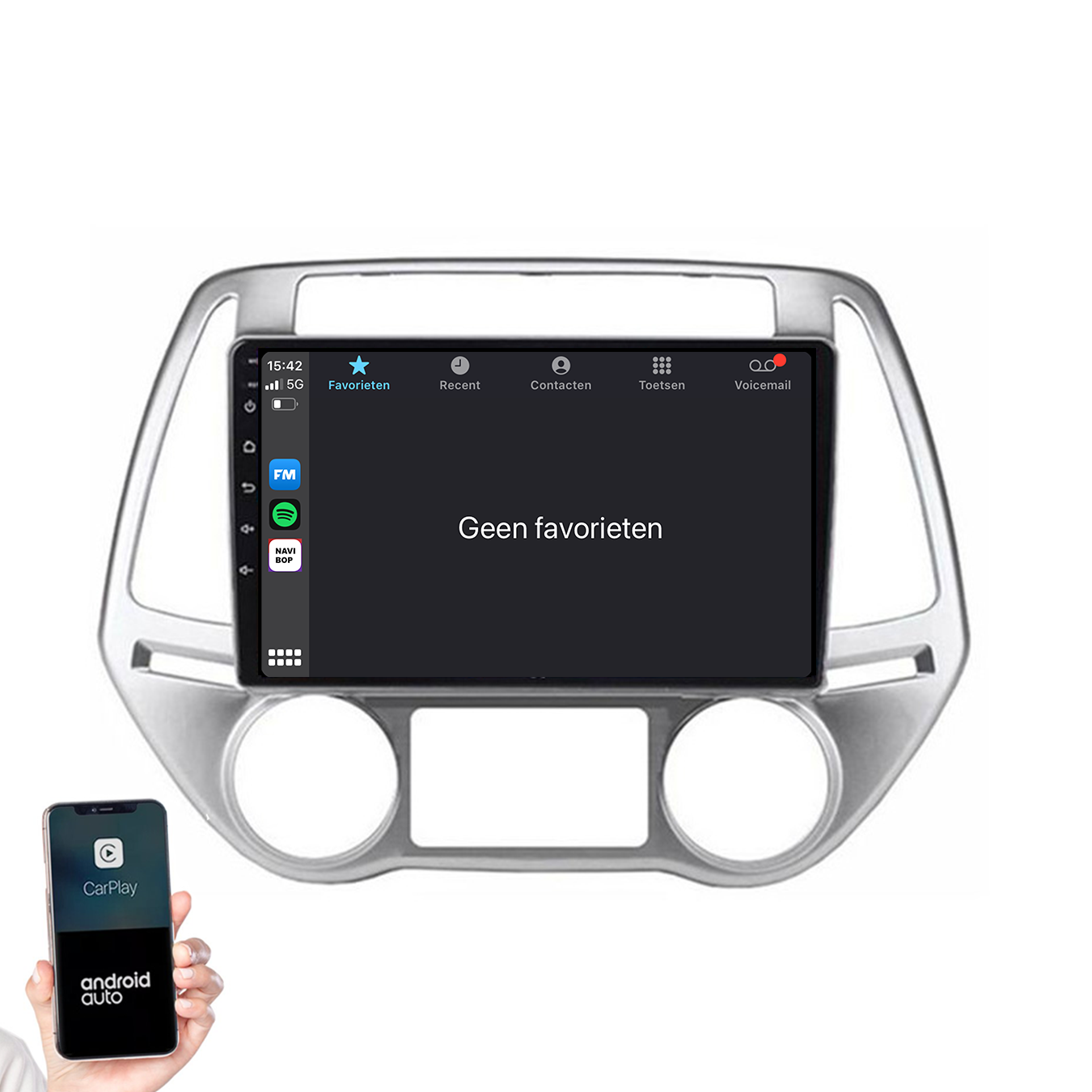 Hyundai I20 | Autoradio | 2008 t/m 2014 | Android 14 | Apple CarPlay & Android Auto