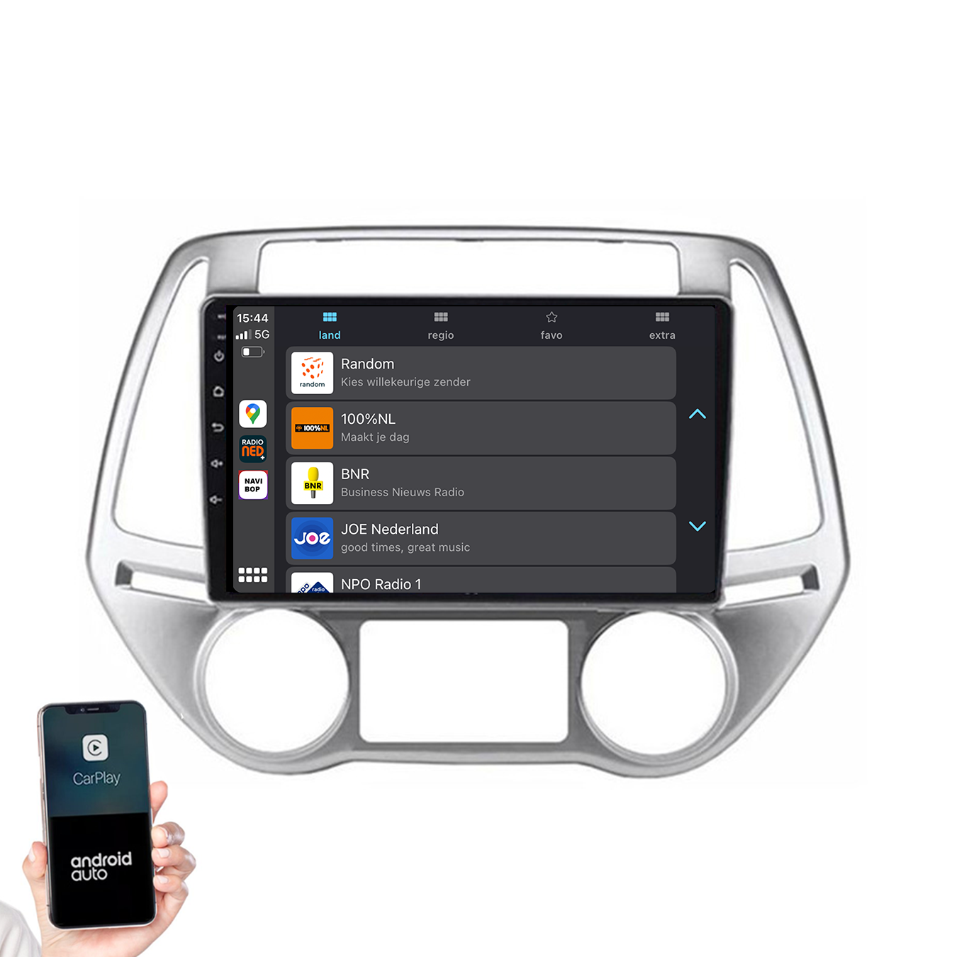 Hyundai I20 | Autoradio | 2008 t/m 2014 | Android 14 | Apple CarPlay & Android Auto